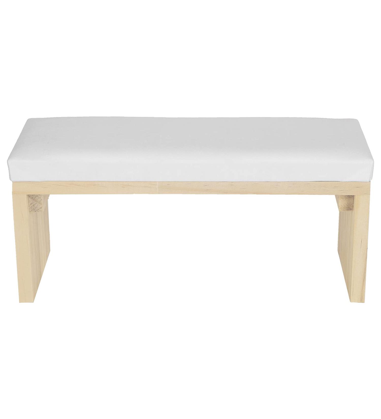 Nail Arm Rest Wooden Manicure Pillow Stand Nail Art Hand Pillow Mat Soft Comfortable PU Leather Wooden Stand Arm Rest Cushion for Nail Salon (White) - Buy Online on GoSupps.com