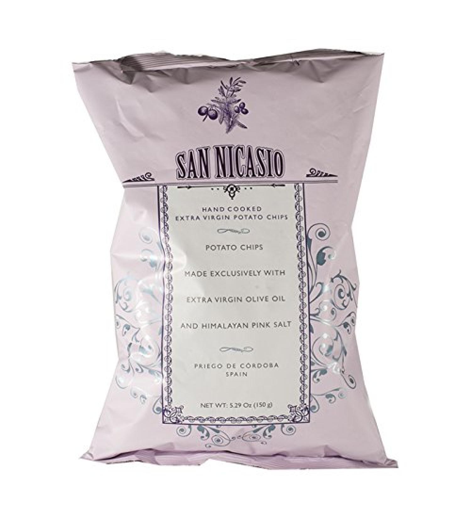 San Nicasio Chips l'Huile d'Olive Vierge Extra/Au Sel Rose Pack 3 x 150 g - Buy Online on GoSupps.com