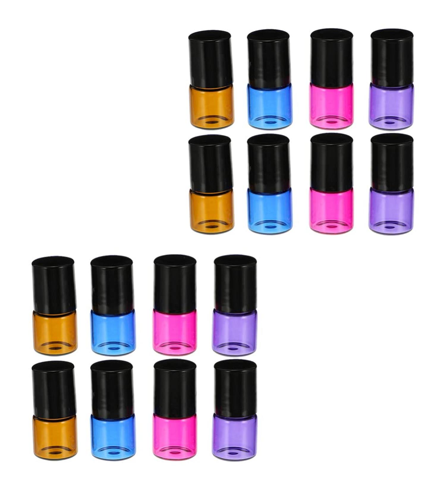 Beaupretty Terrarium Essential Oil Roller Bottles - 16PCs Mini 3ml Glass Containers for Travel & Probes - Buy Online on GoSupps.com
