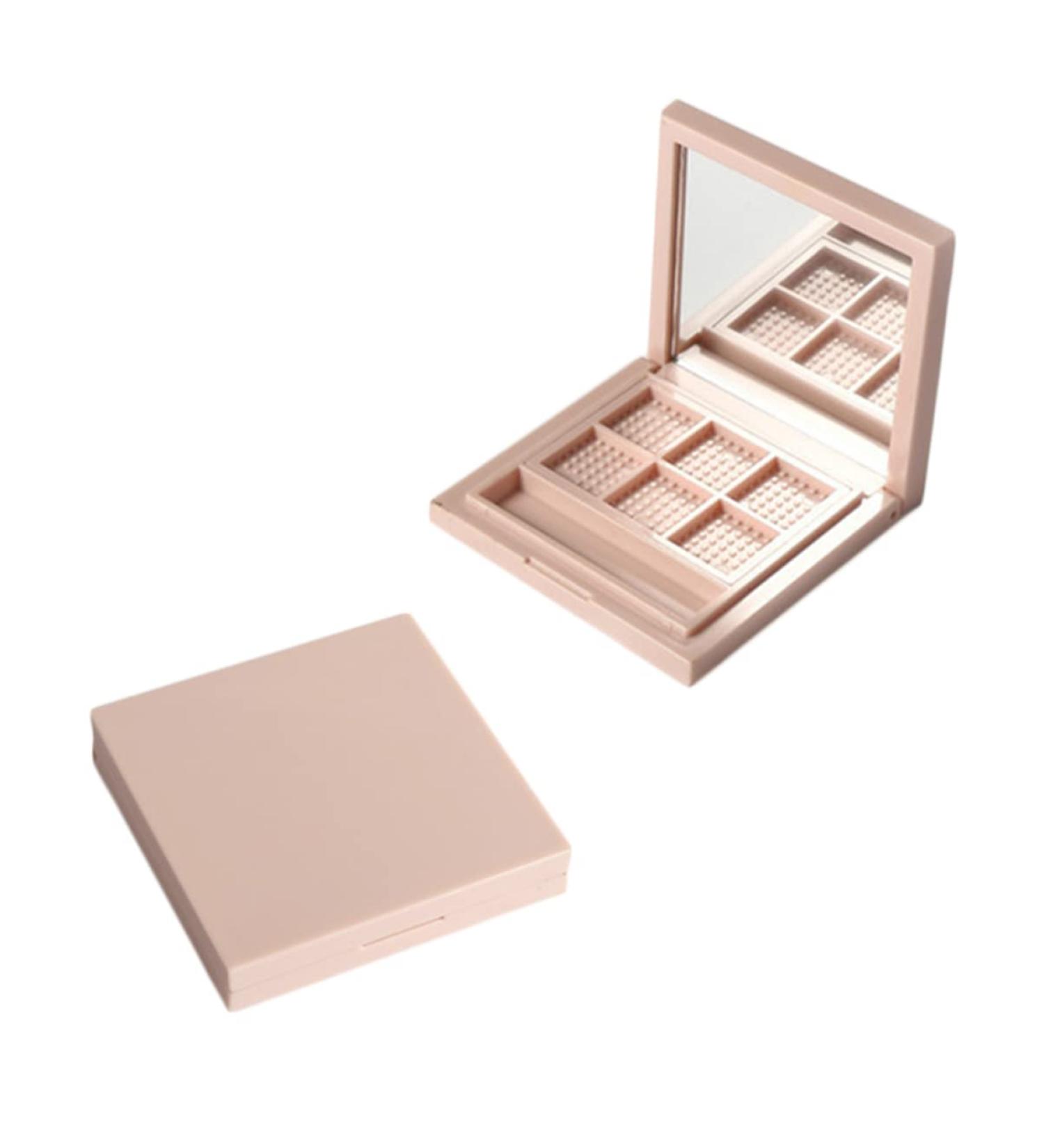 Healeved 2pcs Empty Eyeshadow Dish Empty Eyeshadow Palette Blush Palette Makeup Highlighter Highlighters - Buy Online on GoSupps.com