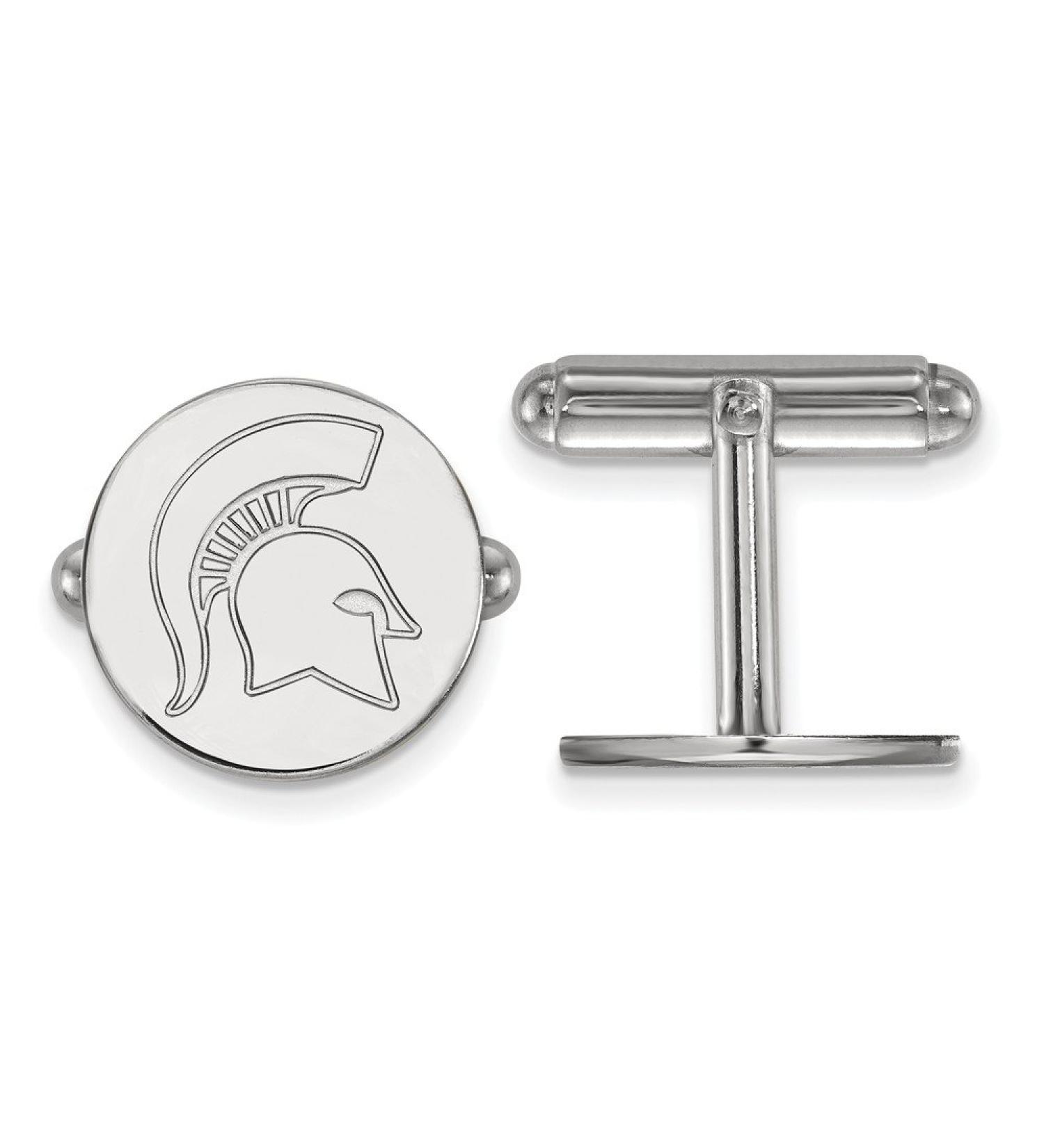 Michigan State Spartans Sterling Silver Logo Cuff Links - Buy Online on GoSupps.com