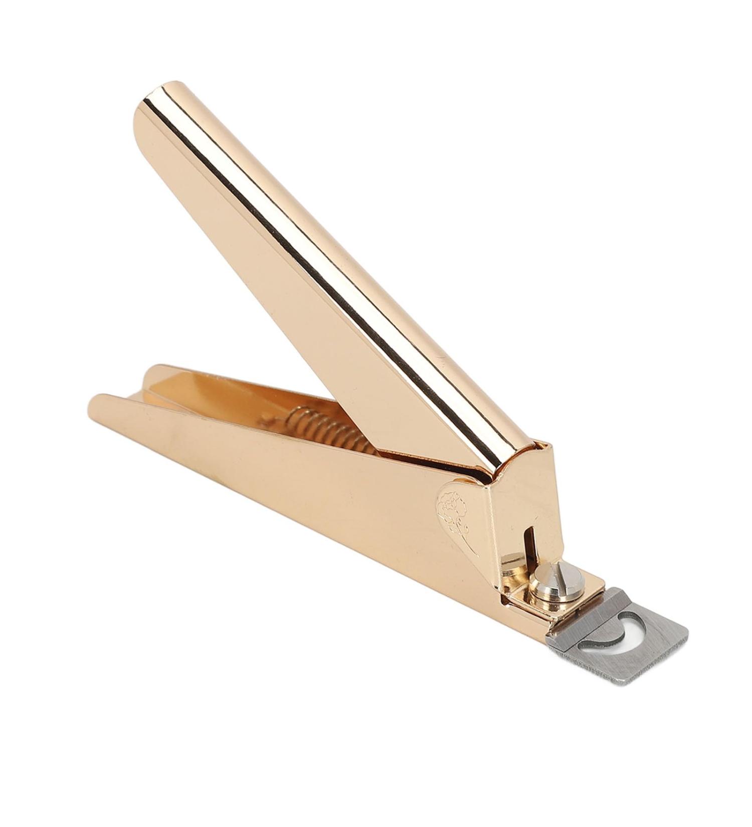 Saluaqui Nail Clippers Tip Cutters for Acrylic False Fake Gel Artificial Nails Professional False Nail Clippers Nail Cutters for Acrylic and Gel Nails (Gold) - Buy Online on GoSupps.com