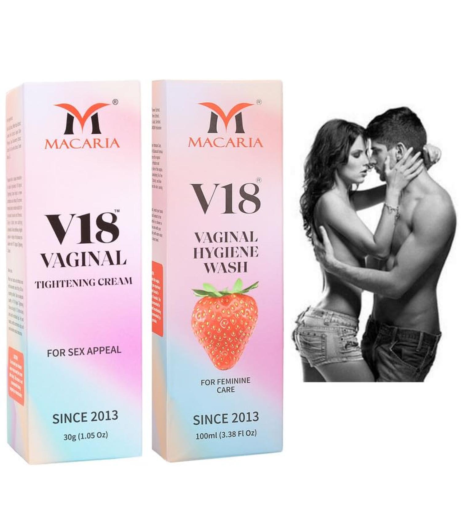 MACARIA V18 Virgin Vaginal Tightening Gel & pH Balance Wash - Feel Again - Buy Online on GoSupps.com