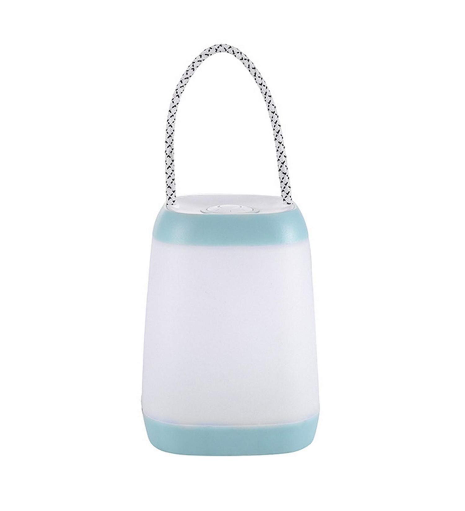 USB Rechargeable Night Light for Kids | Portable Camping Lantern with 3 Modes | Cyan | Indoor Outdoor Bedroom Emergency Use - Buy Online on GoSupps.com