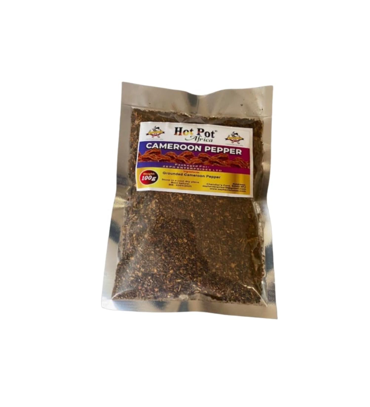 Hot Pot Africa CAMEROON PEPPER - Habanero Ground Smoked & Extra Hot Aromatic Chilli Powder Tasty & flavour for BBQ meat fish and any type of food 100g - Buy Online on GoSupps.com