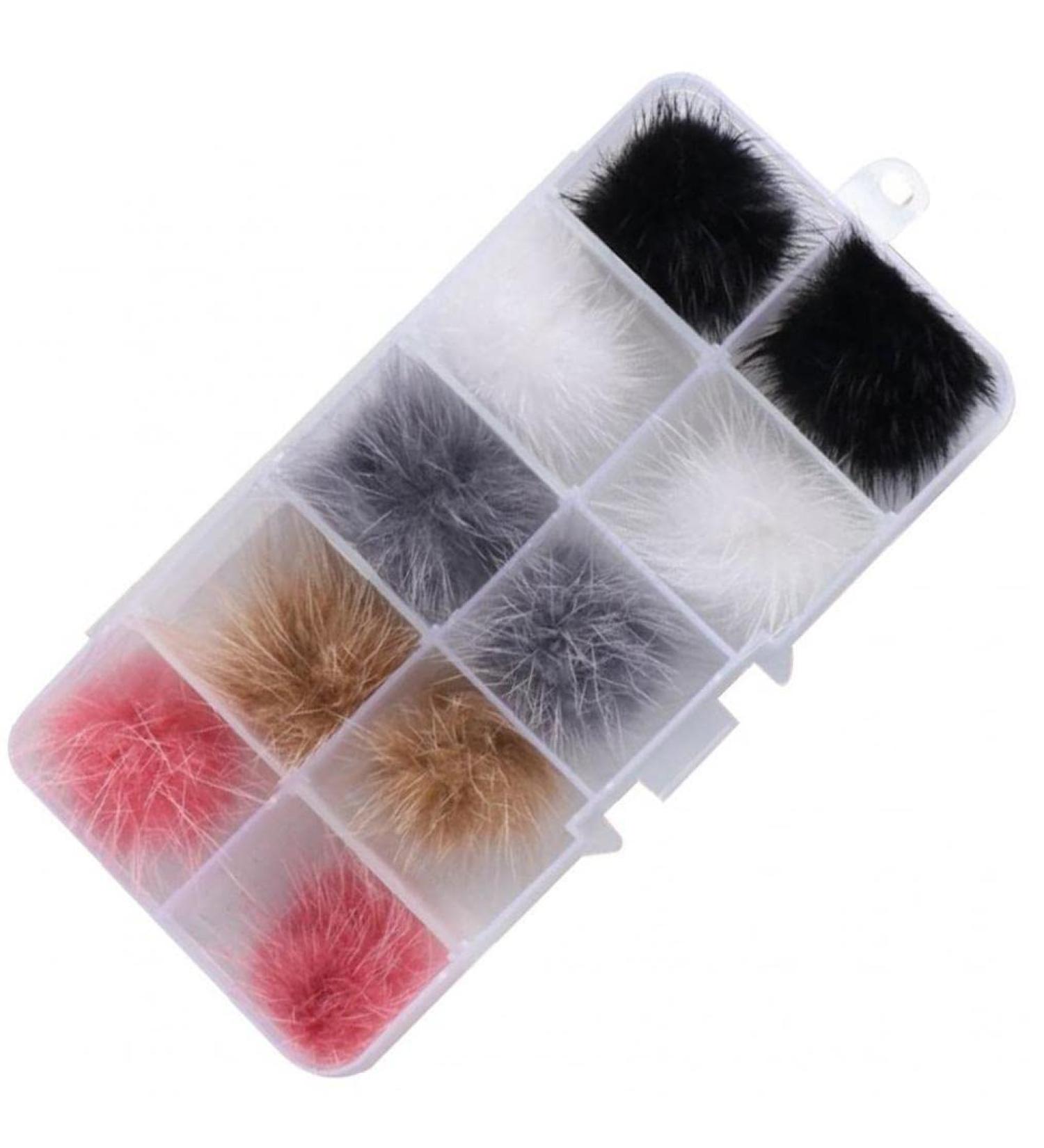3D Nail Pompoms 10pcs Detachable Fluffy Nail Pom Balls Colorful Magnetic Plush Charm for Nail Art Decoration Style 2 - Buy Online on GoSupps.com