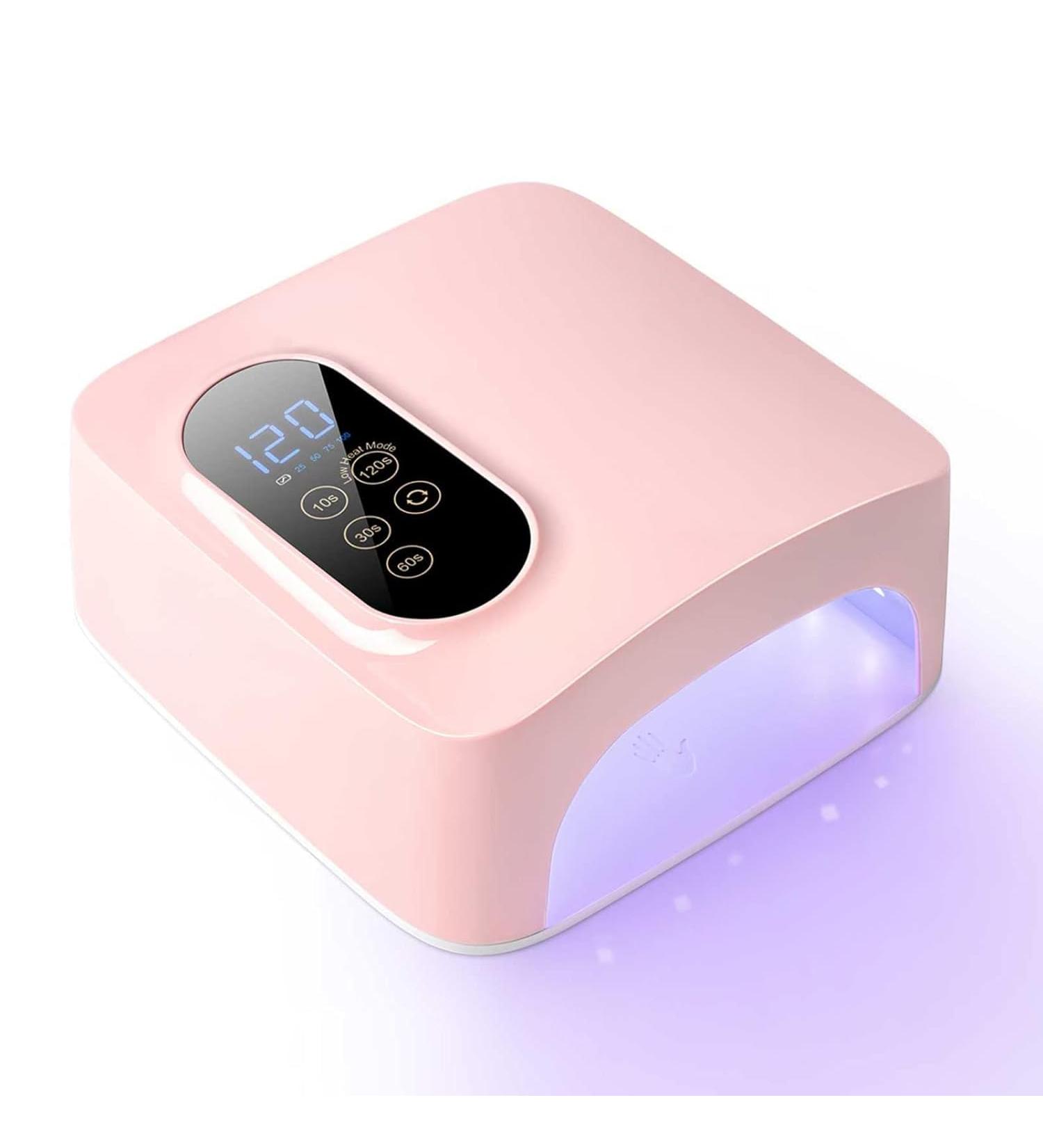 Buy 72W Cordless LED Nail Lamp - Rechargeable Gel UV Light for Home & Salon | Portable Nail Dryer with 4 Timer Settings - Perfect for Professional Nail Art - Buy Online on GoSupps.com
