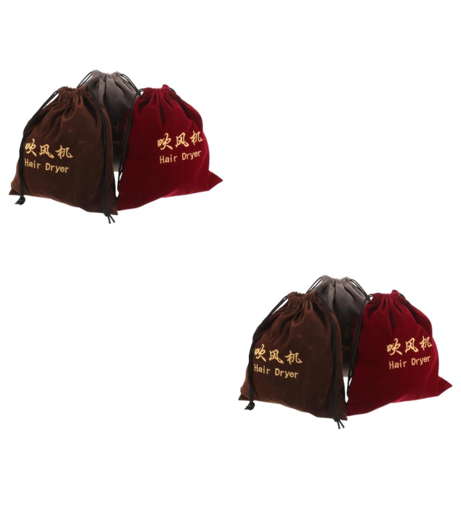 NOLITOY 6 Pcs Hair Dryer Storage Bag Hair Dryer Pouch Blow Dryer Bag Velvet Storage Bag Fabric - Buy Online on GoSupps.com