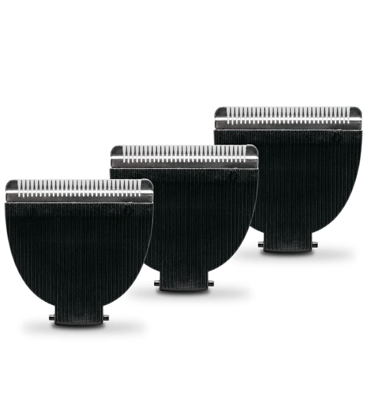 Meridian Onyx Ceramic Trimmer Replacement Blades - 3 Pack for Electric Body & Pubic Hair Trimmer - Buy Online on GoSupps.com