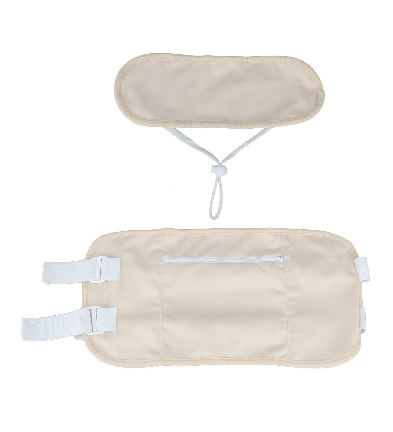 Topiky Organic Castor Oil Packing Wrap - Reusable Belly & Neck Pack for Detox | Adjustable Compress for Liver Health - Buy Online on GoSupps.com