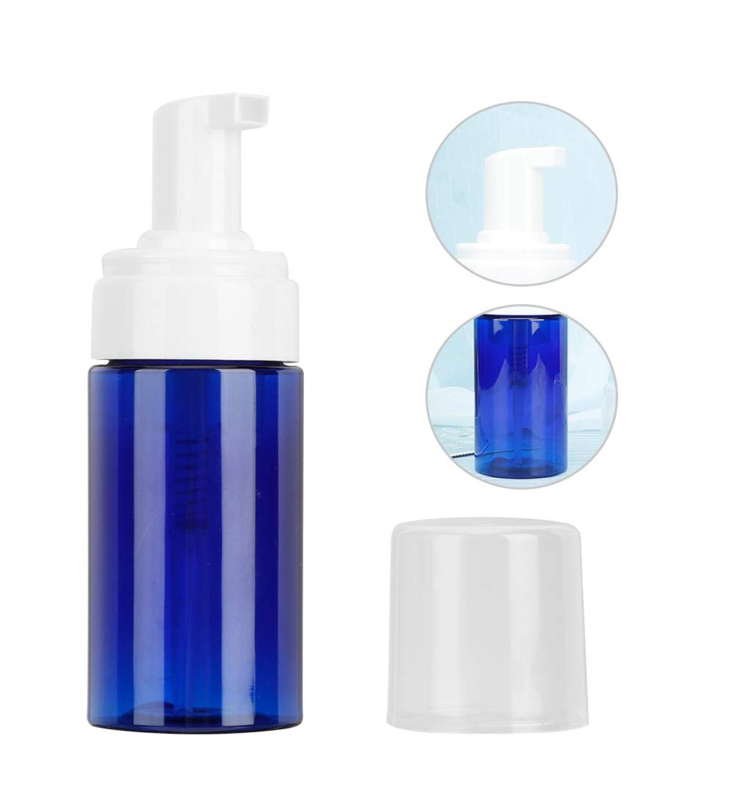 Empty Bottle Portable Mousse Foaming Empty Bottle Foaming Containers Refillable Sample Storage Bottle Compact Travel Size 100ml (Blau (Pumpenkopf)) - Buy Online on GoSupps.com