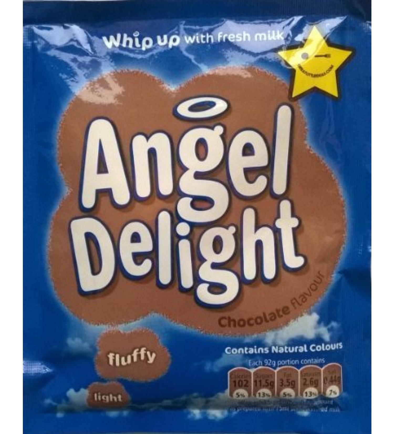 Birds Angel Delight Chocolate Flavour - 12 x 59gm