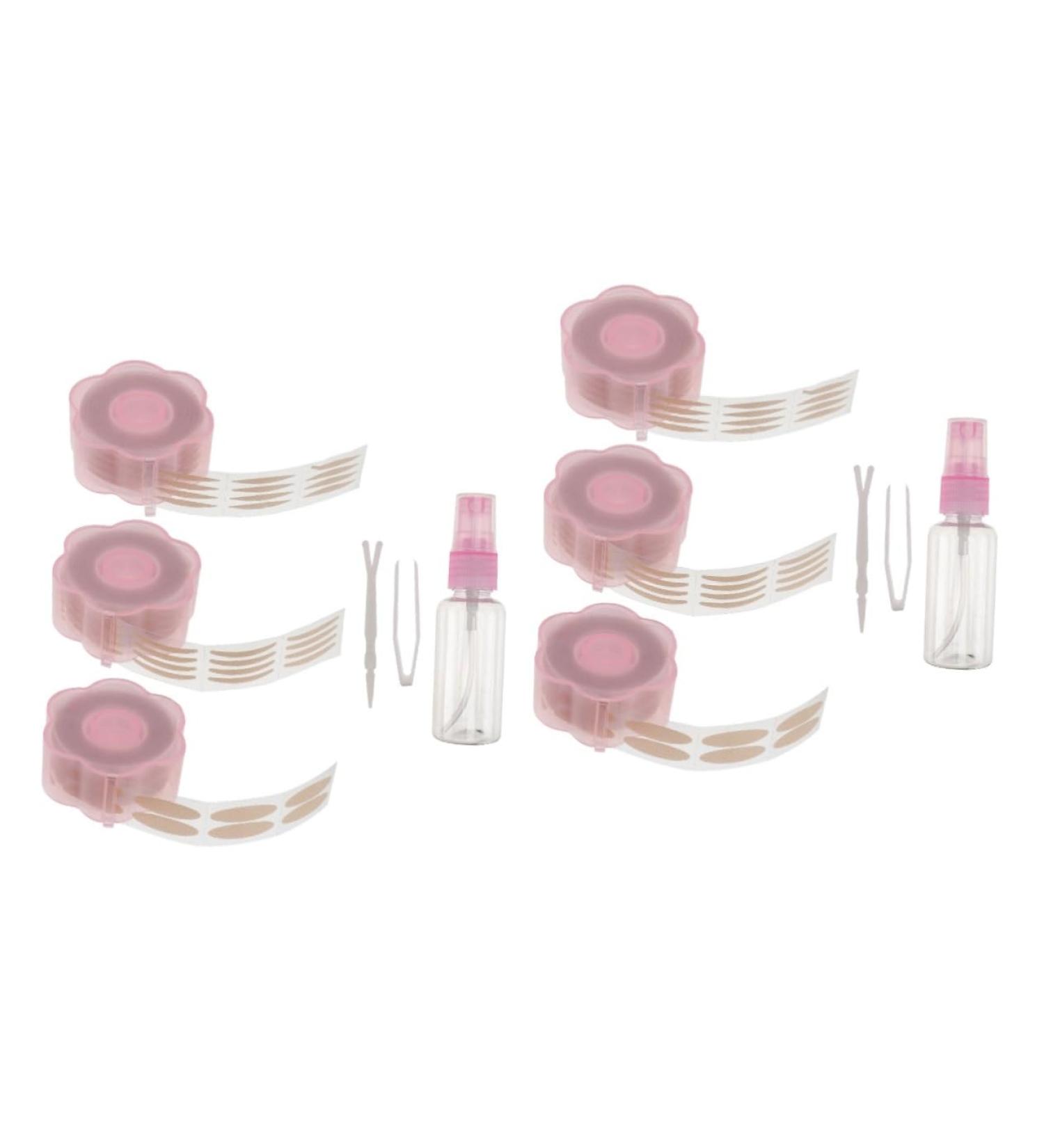 minkissy 2 Sets Double Eyelid Sticker Self- Adhesive Eye Tapes Eyelid Stickers Mantilla Veils Catholic Makeup Tape Transparent Tape Beauty Products Pink Cover up Adhesive Strip - Buy Online on GoSupps.com