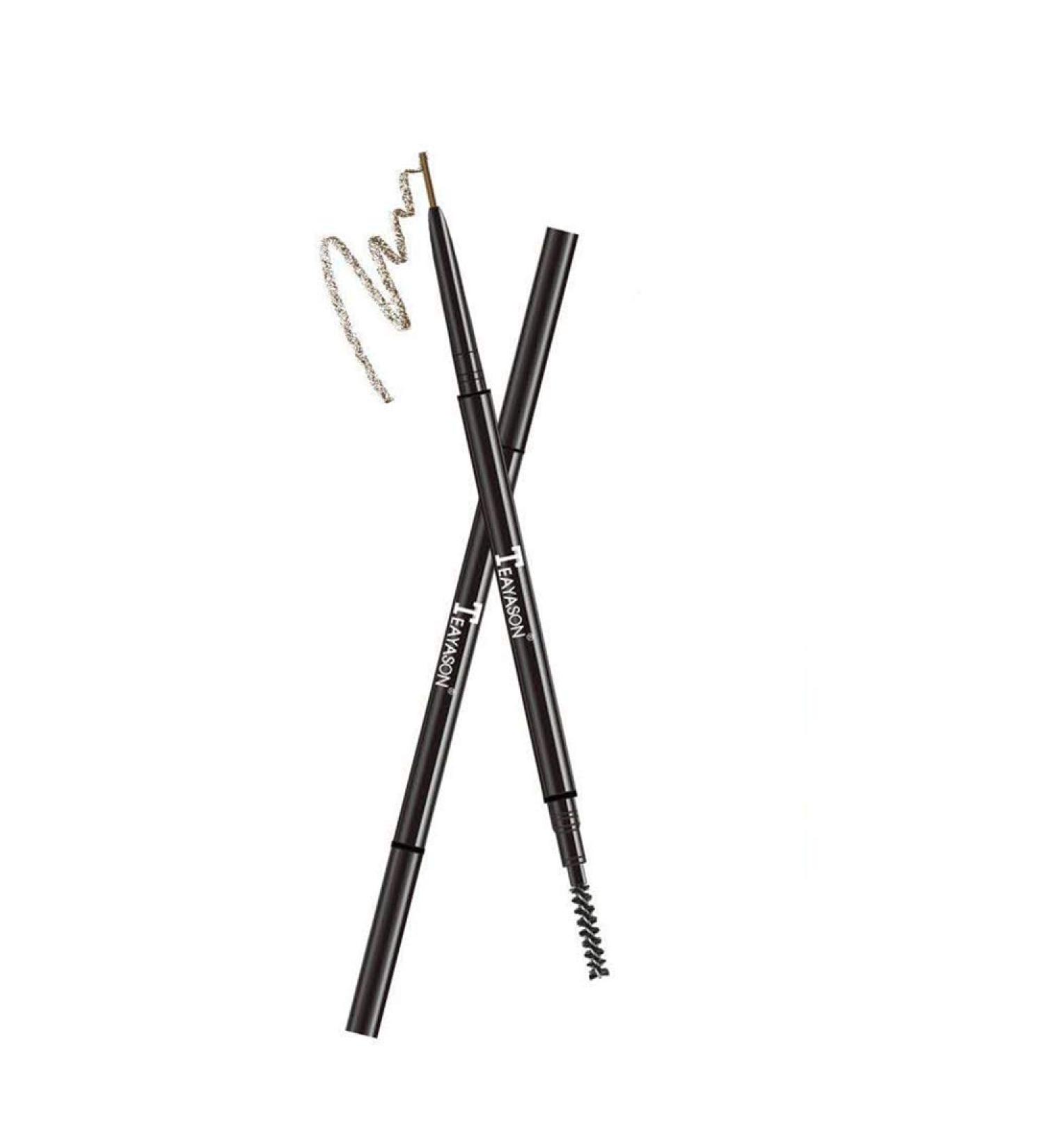 1.5mm Ultra-Fine Automatic Eyebrow Pencil - Durable, Sweat-Proof, Long-Lasting Makeup (01Black) - Buy Online on GoSupps.com