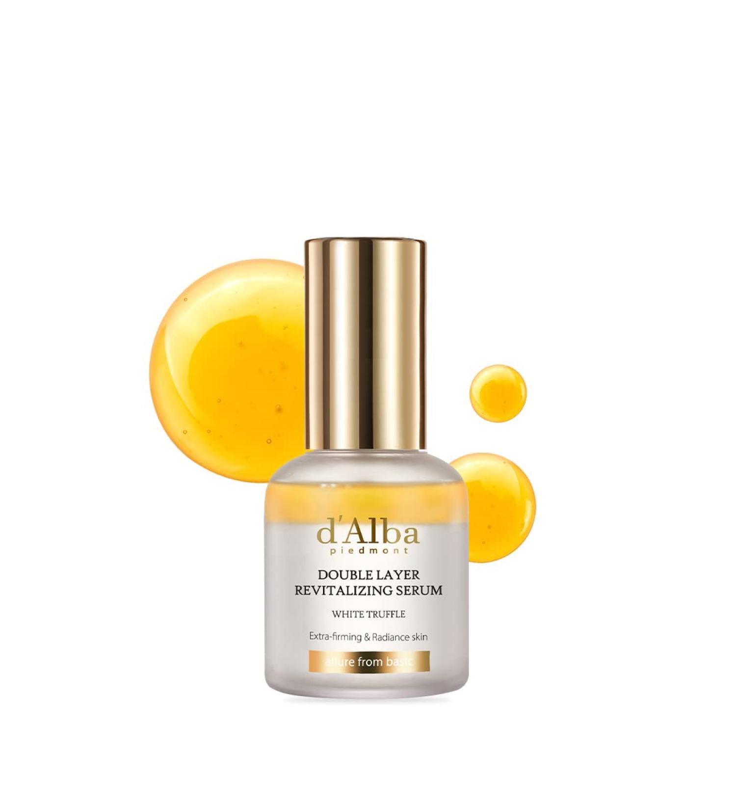 d'Alba Italian White Truffle Double Layer Revitalizing Serum - 100hr Hydration for Glowing & Long-Lasting Moisture - Buy Online on GoSupps.com