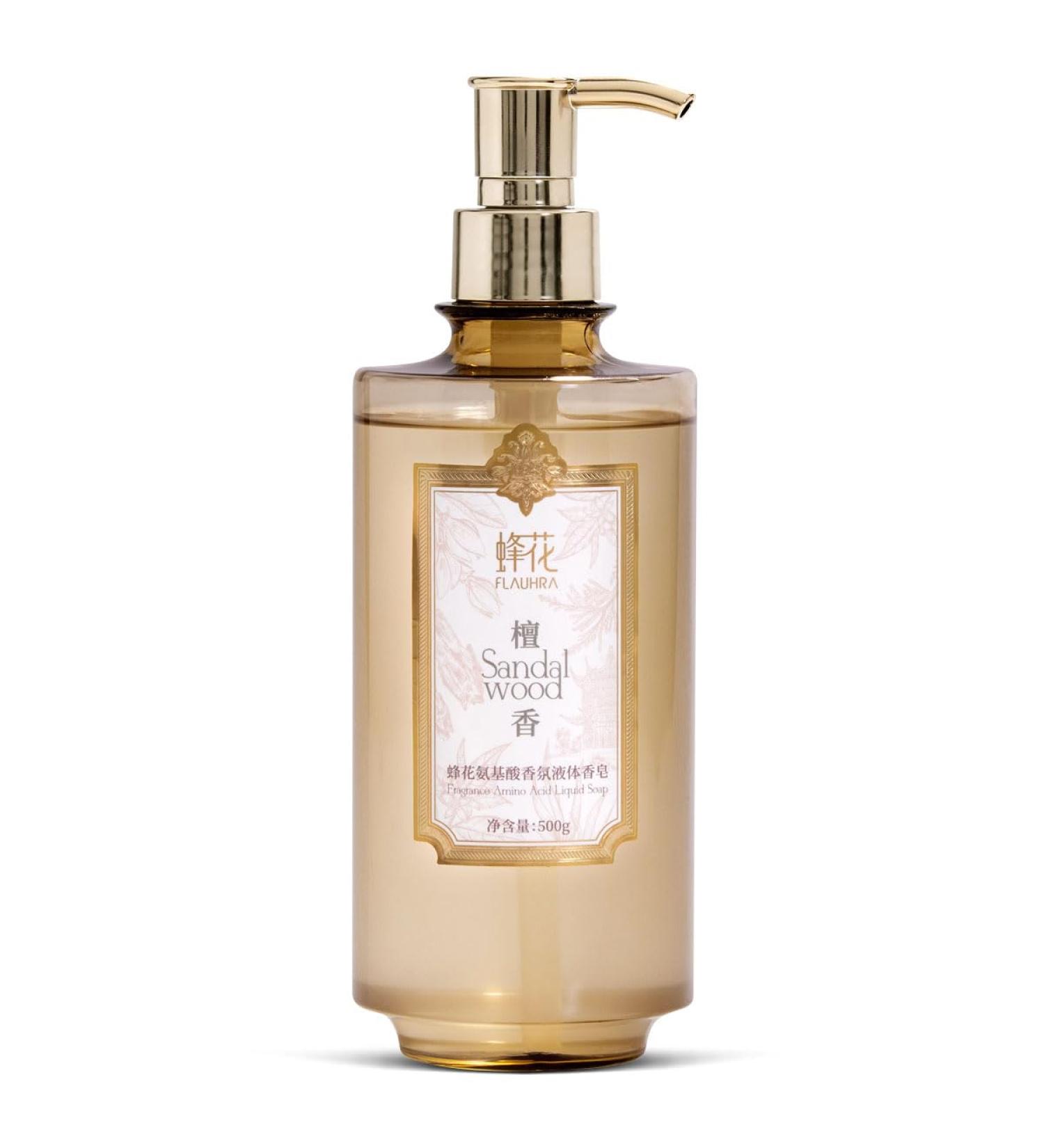 Bee & Flower Moisture Body Wash | Fragrance Amino Acid Liquid Soap | Nourishing Sandalwood Shower Gel - 16.8 Fl Oz - Buy Online on GoSupps.com