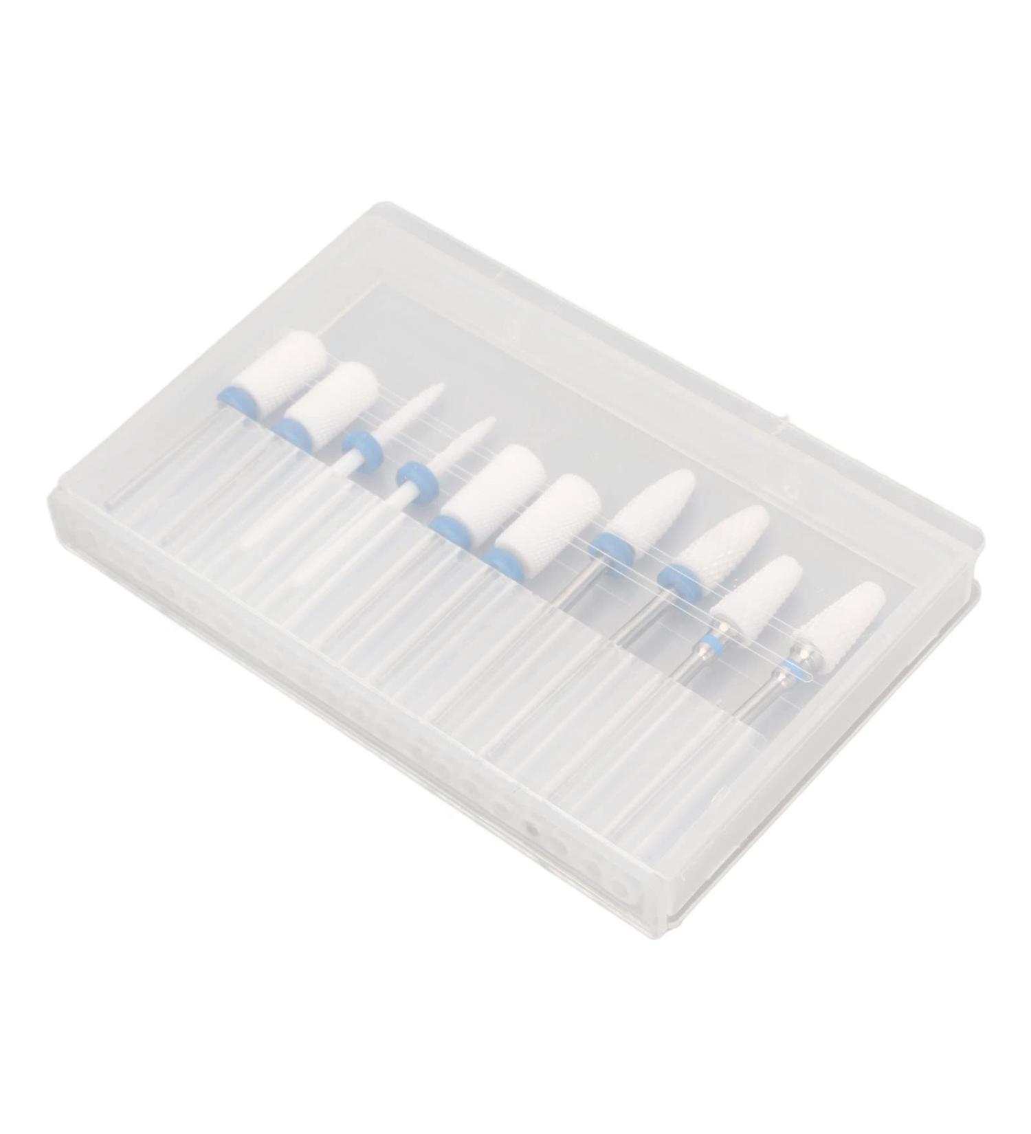 Cuticle Remover Bits High Strength Grinding Polishing Portable Polish Removal Drill Bit with Storage Box for Home for Nail Artist - Buy Online on GoSupps.com