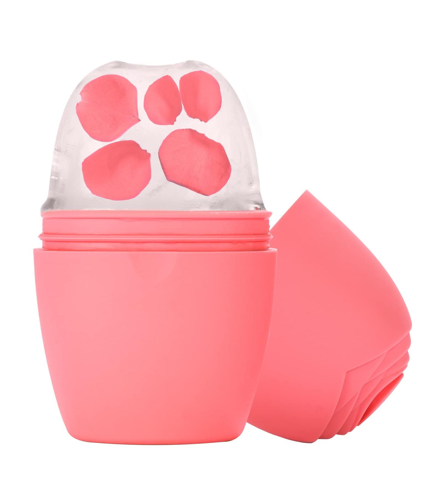 Ice Face Roller Recula Silicone Ice Roller for Face to Tighten and Lift skin Face & Eye Puffiness Relief Reusable Facial Ice Mold for Neck to Enhance Natural Glow Skin Care for Women Beauty Pink - Buy Online on GoSupps.com