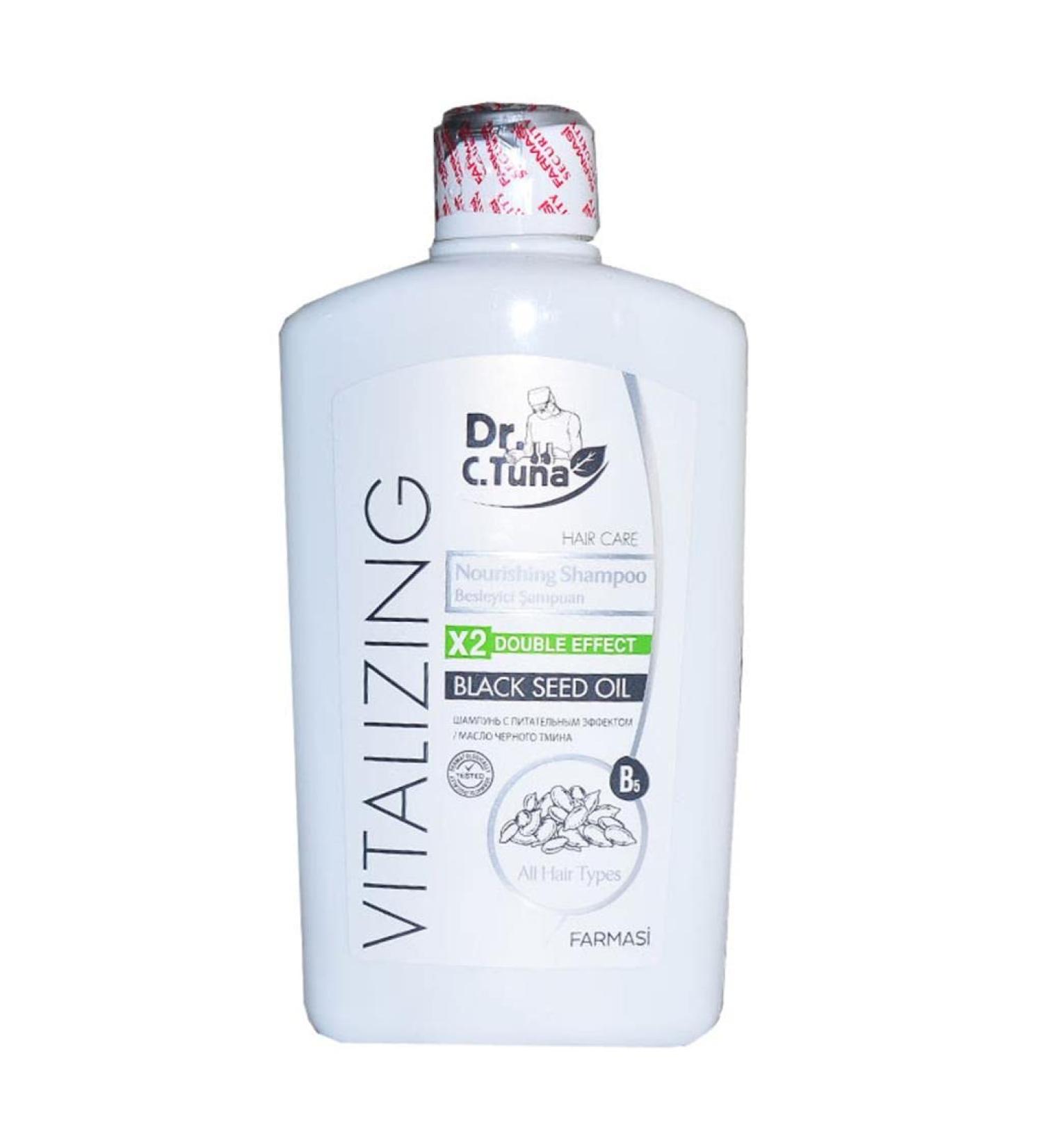 Dr C Tuna Vitalizing shampoo Black seed oil 500 ml - Buy Online on GoSupps.com