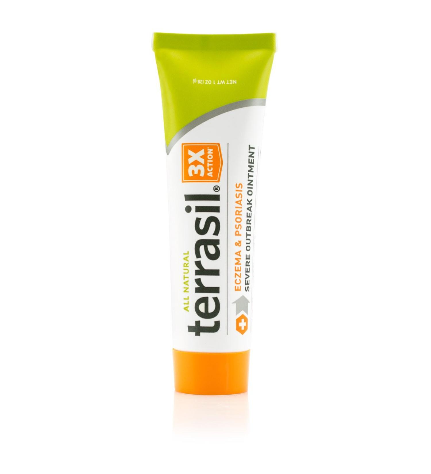 Terrasil Eczema and Psoriasis Cream | Calendula & Natural Ingredients | Eczema Relief for Severe Outbreaks | Soothes Rashes & Rosacea | Repairs Dry, Itchy Skin | 28g - Buy Online on GoSupps.com