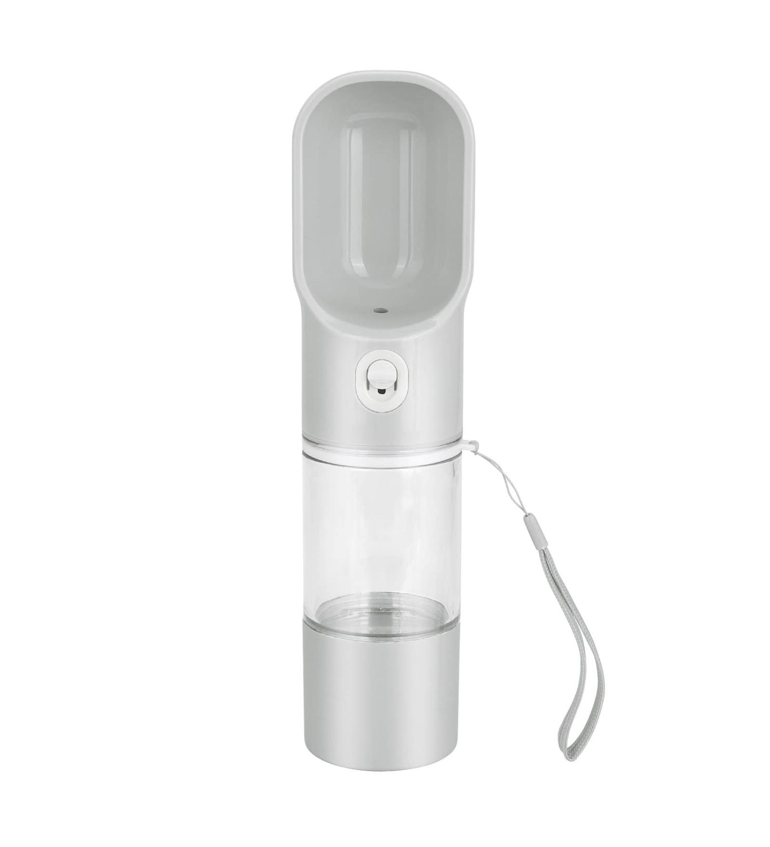 Edoxus Multifunctional Dog Water Bottle - Portable Drinking Bottle for Dogs & Cats - Ideal for Hiking (Gray) - Buy Online on GoSupps.com