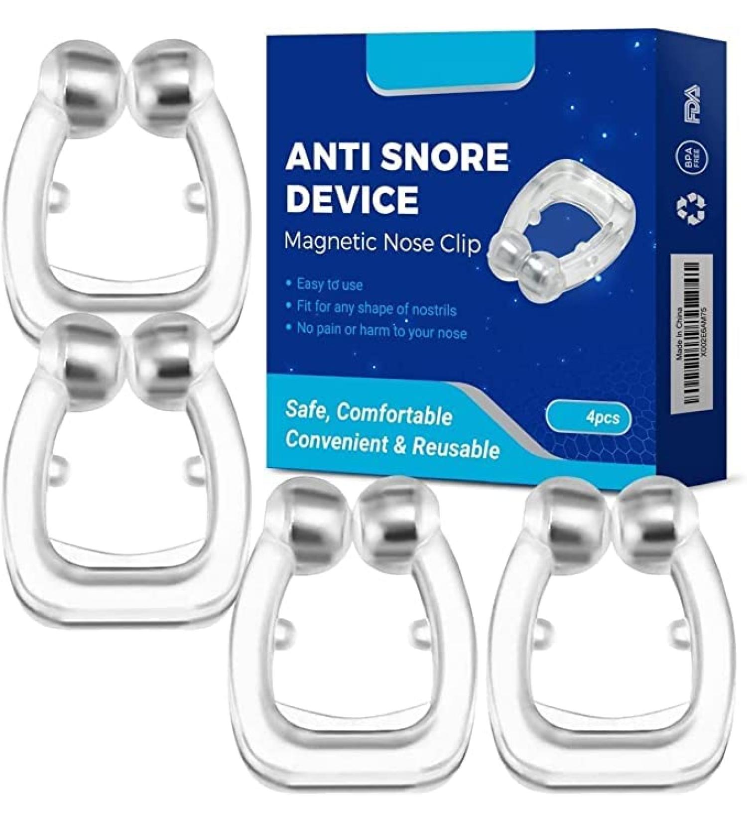 Silicone Magnetic Snore Stopper 4PCS - Effective Snoring Solution for Quieter, Restful Sleep - Buy Online on GoSupps.com
