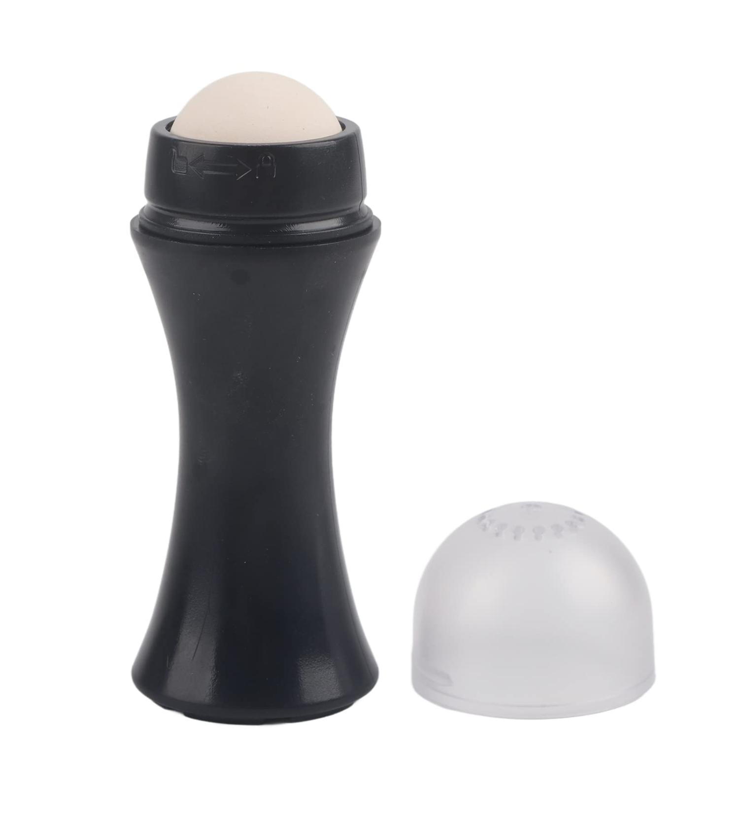 Oil Absorbing Volcanic Face Roller | Reusable Mini Tool for Oily Skin | Facial Massage Skincare - Buy Online on GoSupps.com