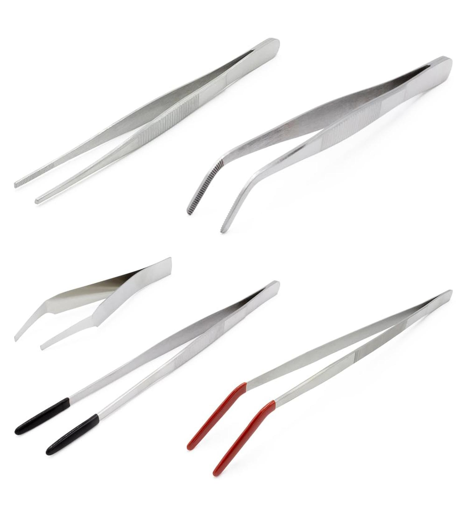 Terra Exotica feeding tweezers - tweezers made of stainless steel with internal teeth (spring steel tweezers 11 cm) Spring steel tweezers 11 cm