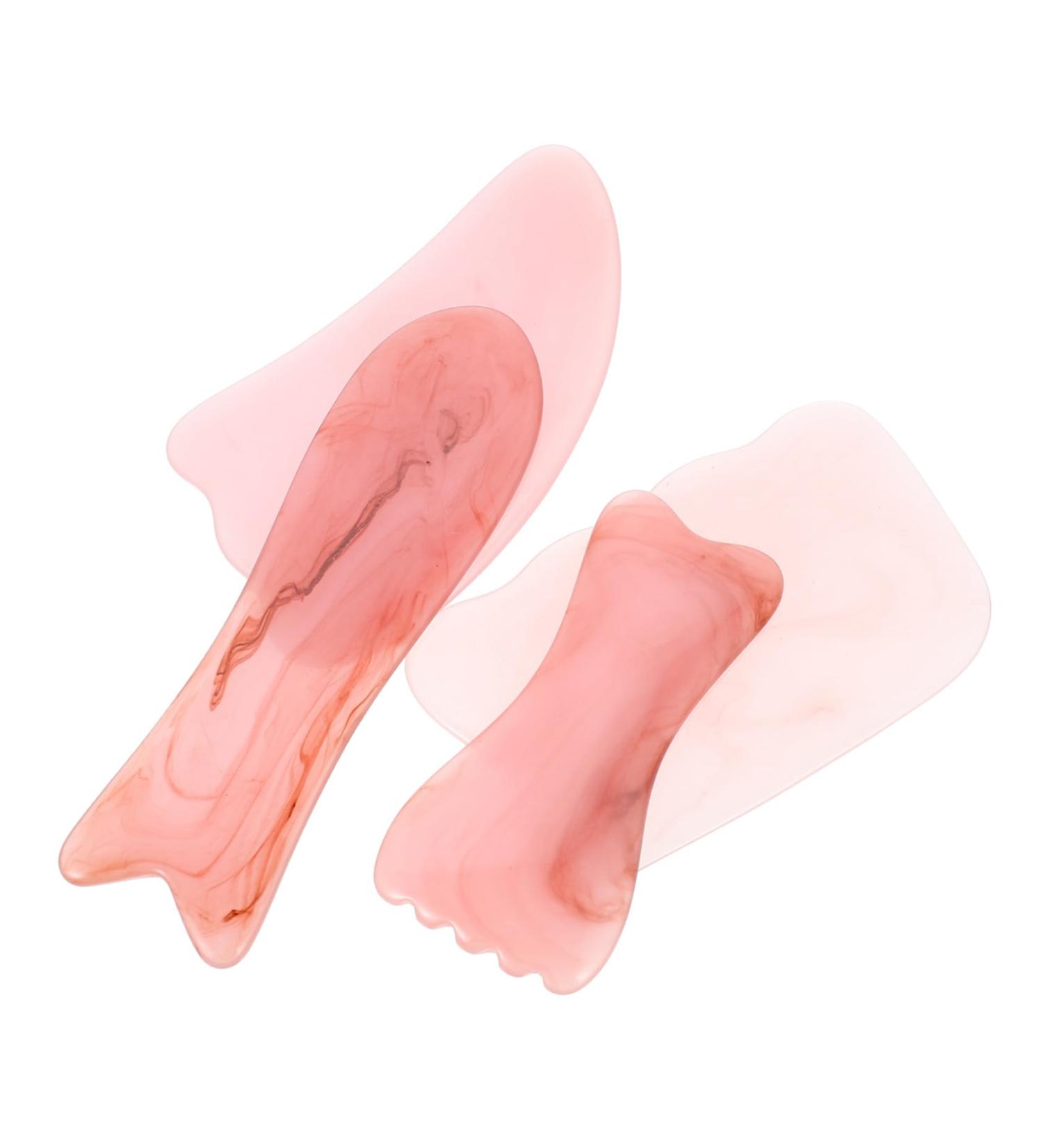 Beavorty 8 STK Stone Eye & Neck Massage Device - Gua Sha Board Pink Face Massager & Beeswax Scraper - International Shipping Available - Buy Online on GoSupps.com