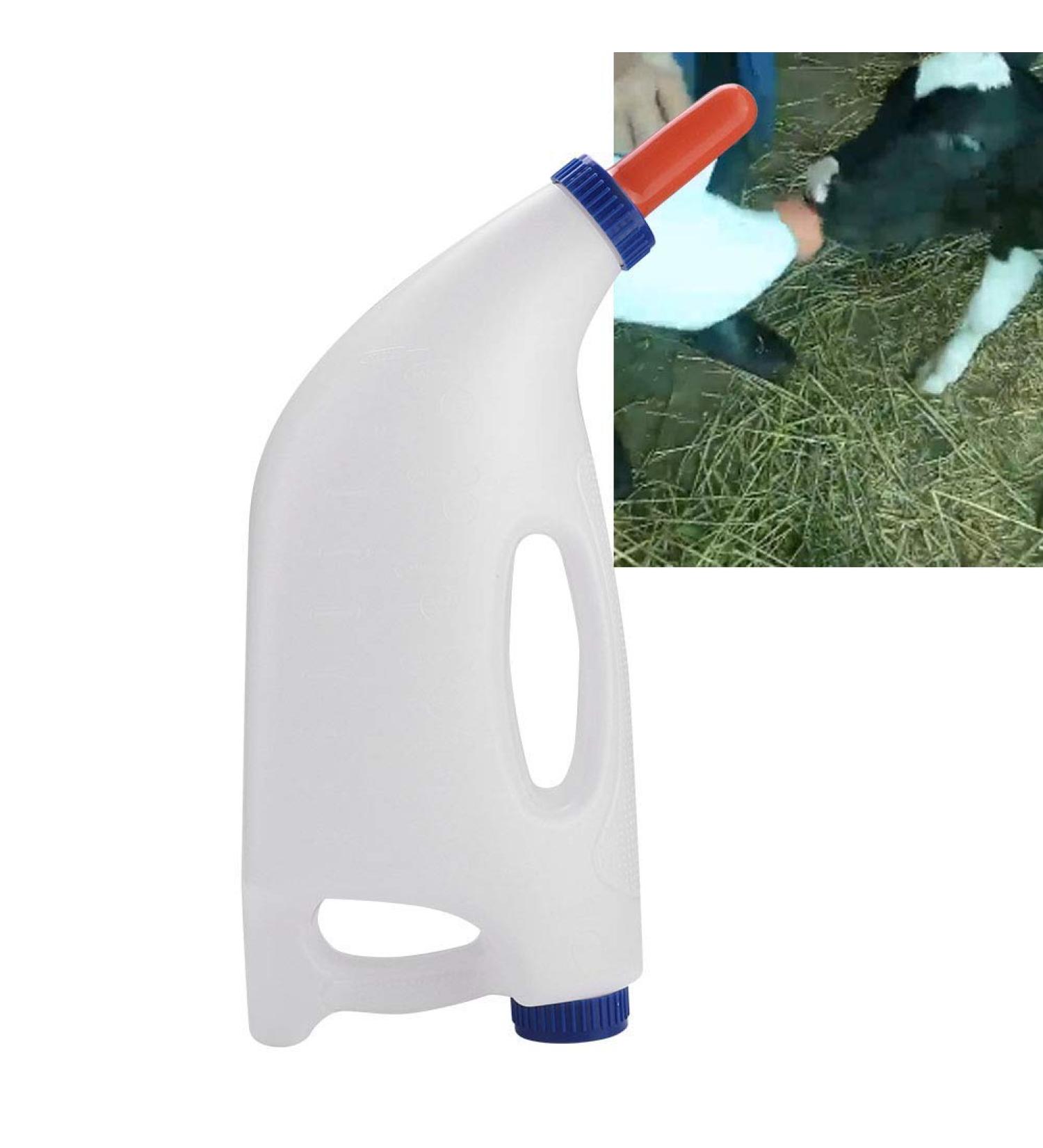 Redxiao 4L Plastic Calf Milk Bottle with Handle - Nursing Milk Feeder for Calf Cattle - Buy Online on GoSupps.com