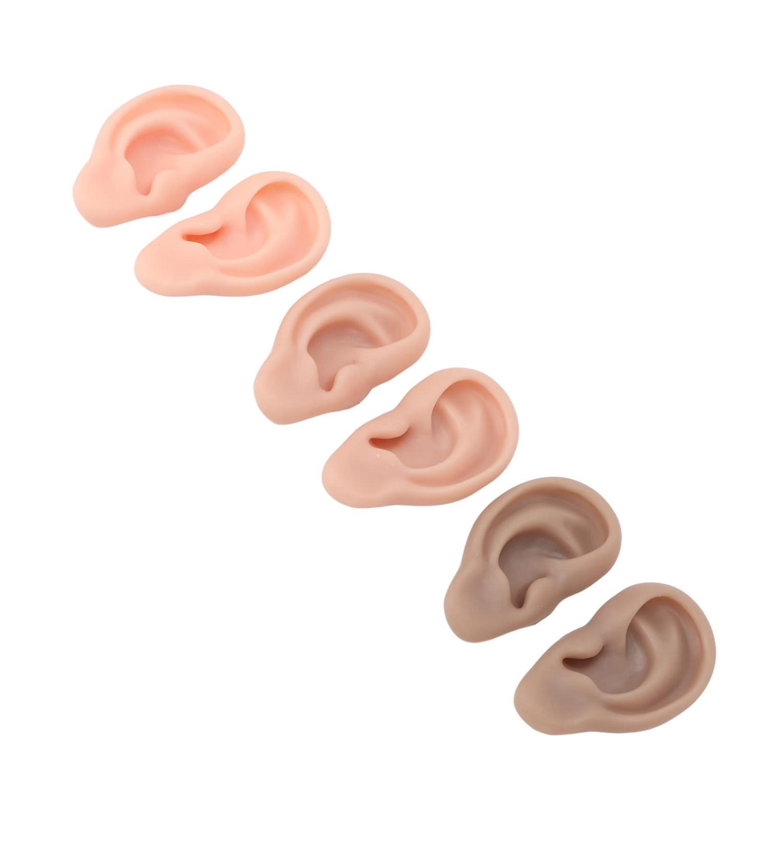 Soft Flexible 3 Pairs Reusable Silicone Human Ear Model for Home - Artificial Ear Model - Buy Online on GoSupps.com