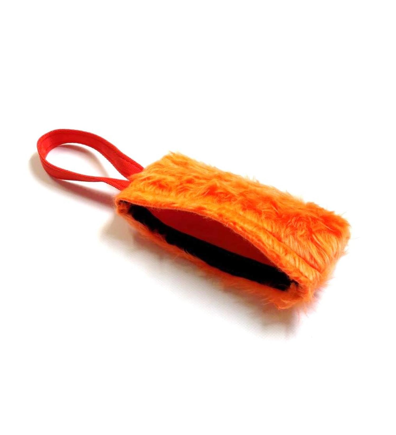 Church Products UK Dog Training Treat Bag Obedience Retrieve Furry Long Prey Dummy With Sewn In Squeaker 7" x 4" In (Orange) - Buy Online on GoSupps.com