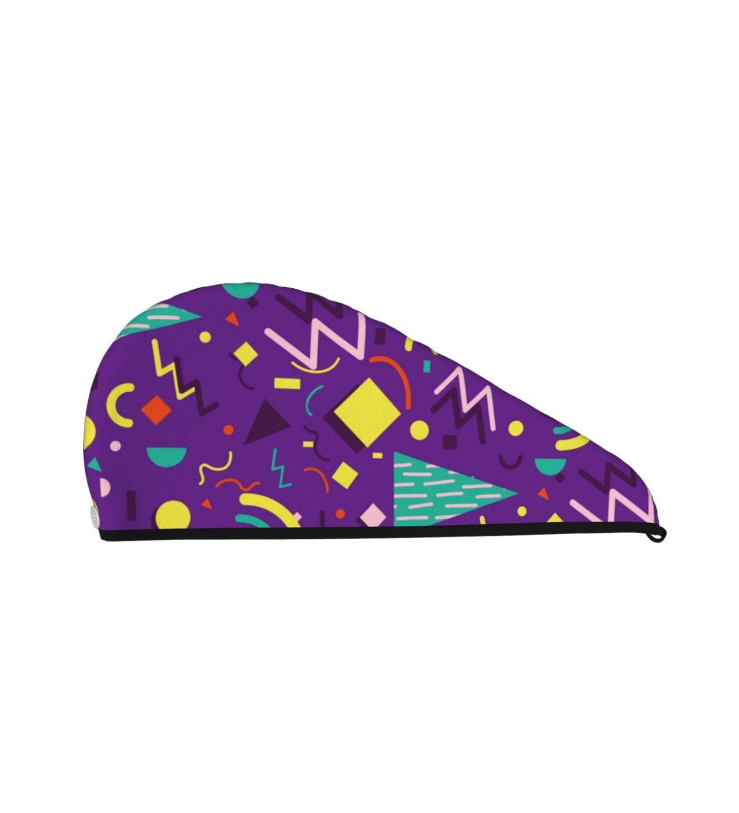 Buy Retro 80s Microfiber Hair Towel - Soft Super Absorbent Coral Velvet Wrap for Long Curly & Thick Hair - Buy Online on GoSupps.com