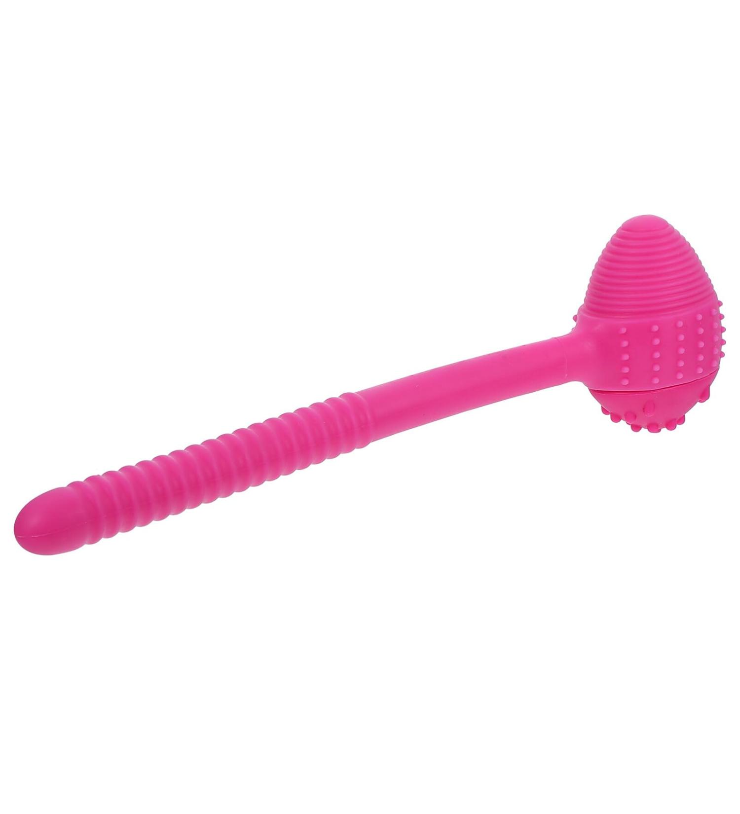Lurrose Home Appliances 1 X Meridian Hammer Massage Roller Manual Massage Tools Hand Massager Manual Beat Massager Male Massager Manual Percussion Pink 34X10cm