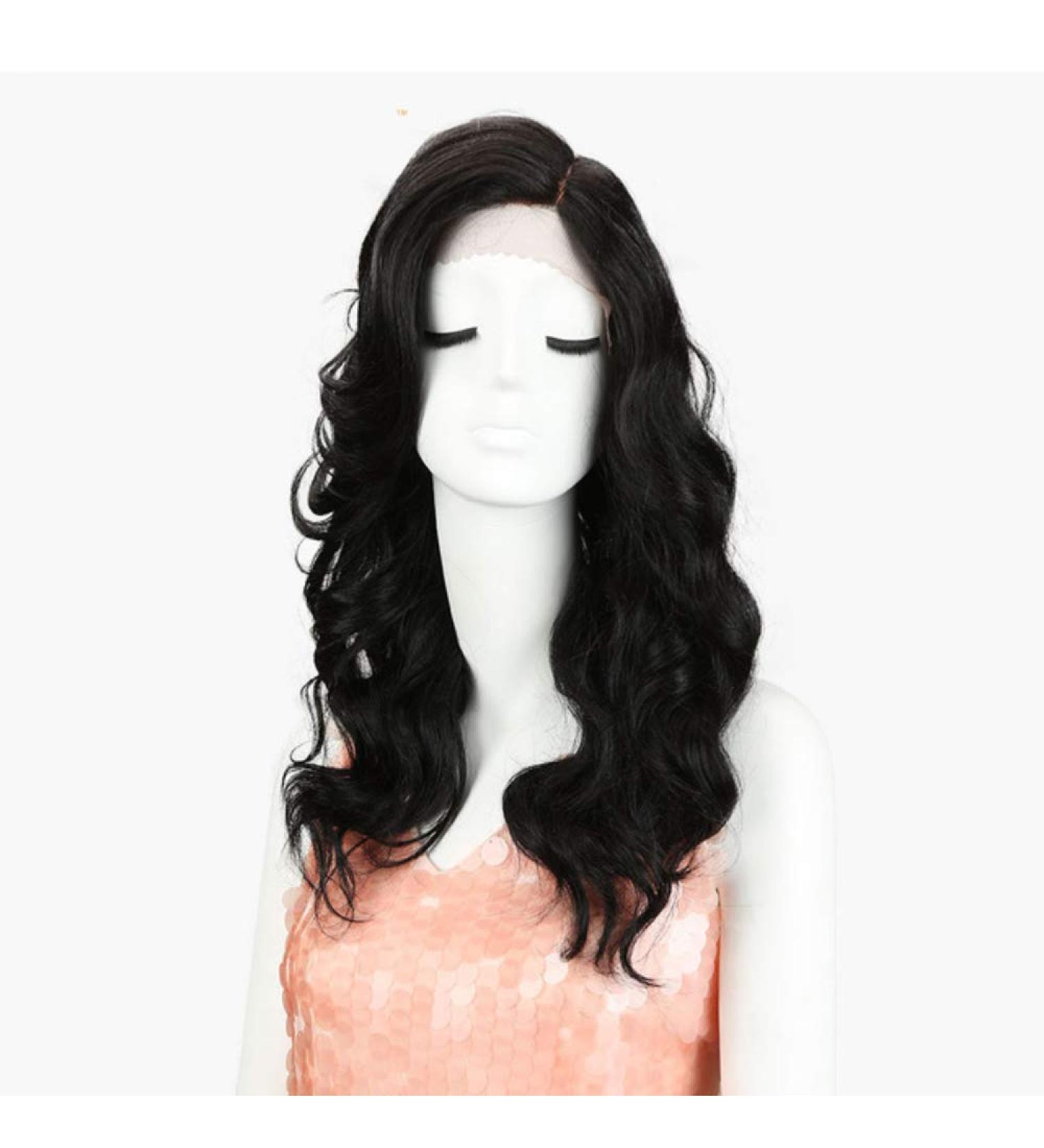 SHIYID Lace Front Wig - Synthetic Loose Wave Long Side Part Wigs for Black Women | Heat Resistant African American Hair - Buy Online on GoSupps.com