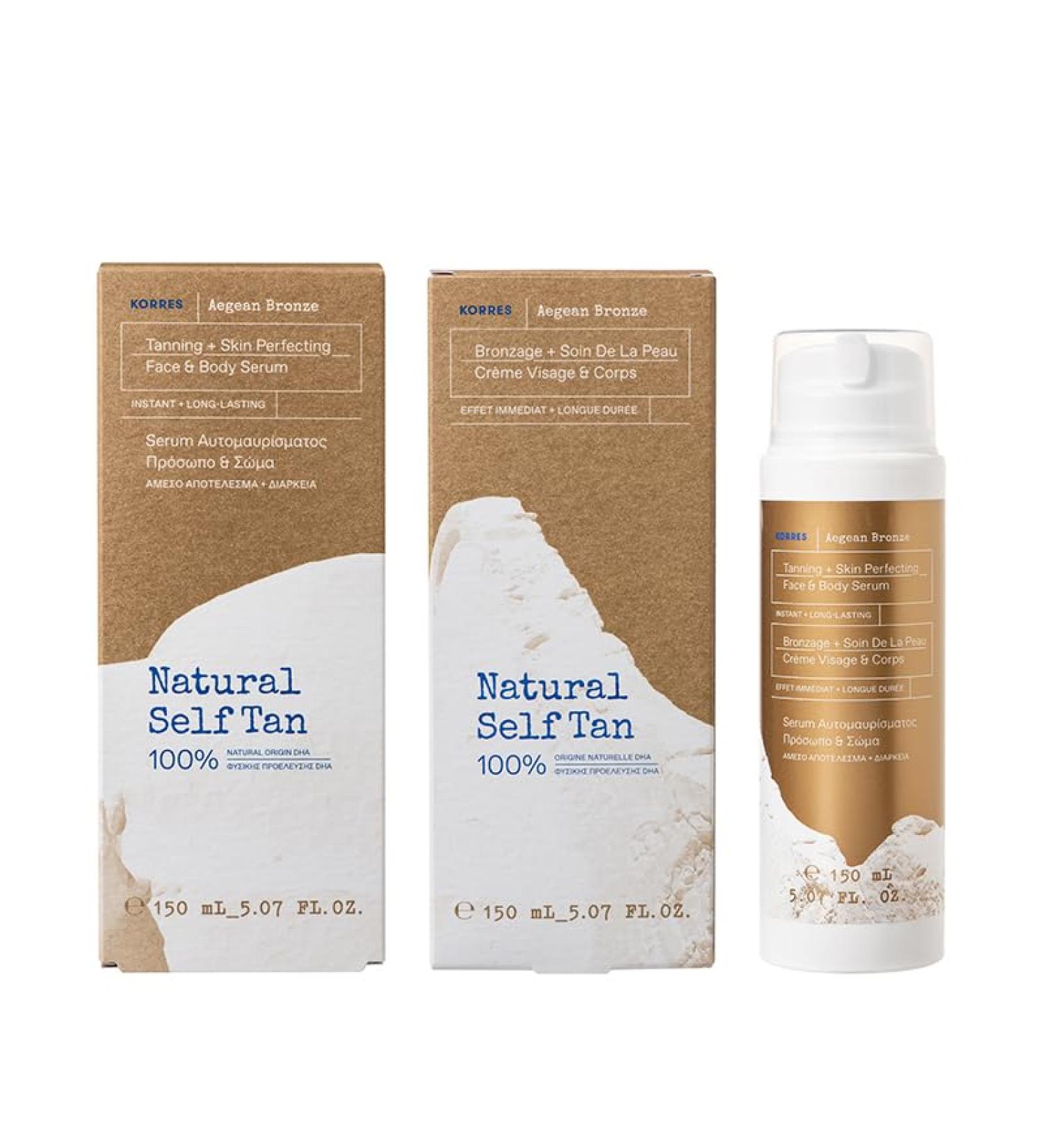 KORRES Aegean Bronze Tanning + Skin Perfecting Face + Body Serum 150ml