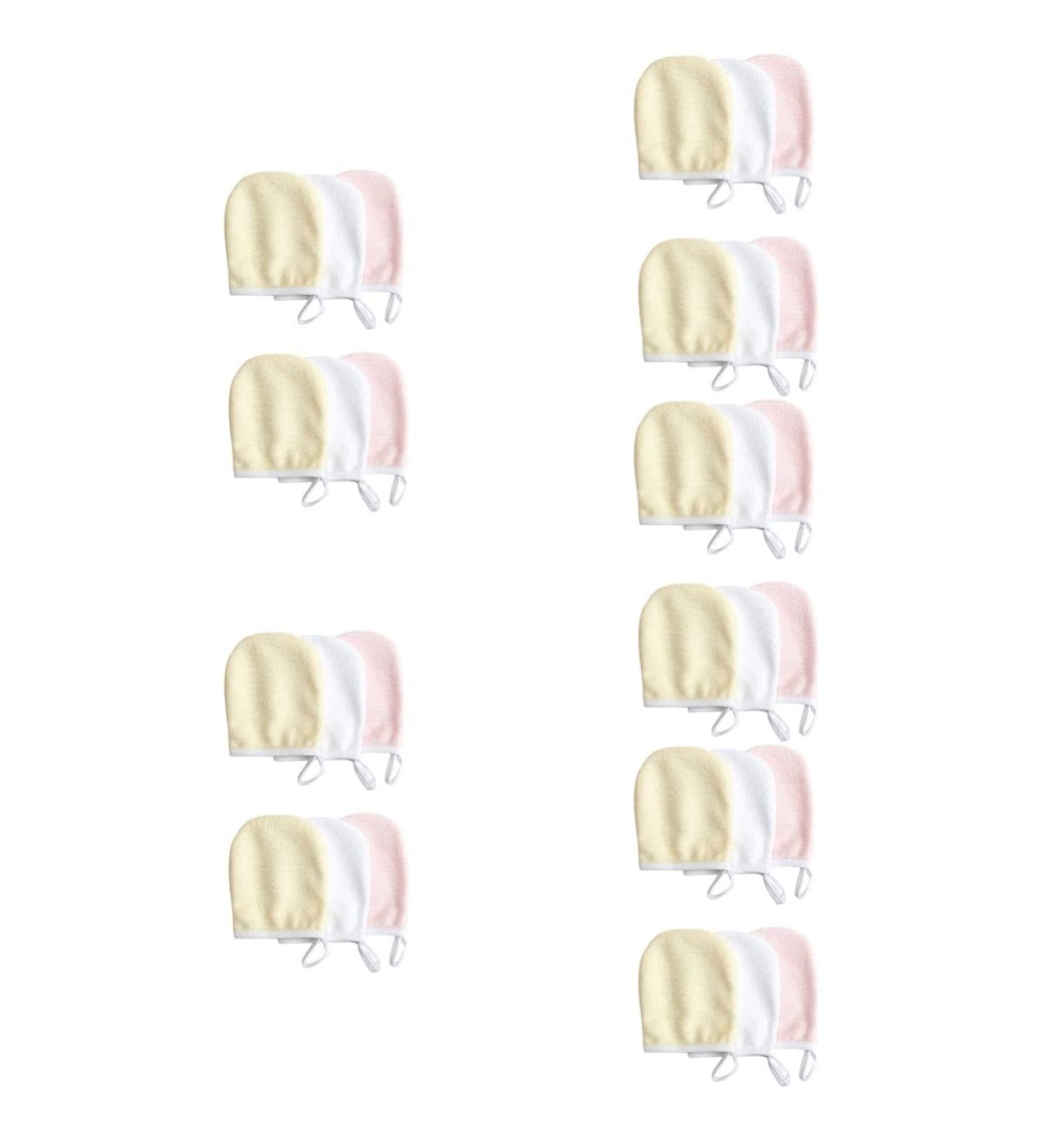 Buy Minkissy 30 PCS Makeup Remover Gloves & Facial Cloths - Assorted Colors for Easy Makeup Removal | Spa Quality Cleaning Pads - Buy Online on GoSupps.com