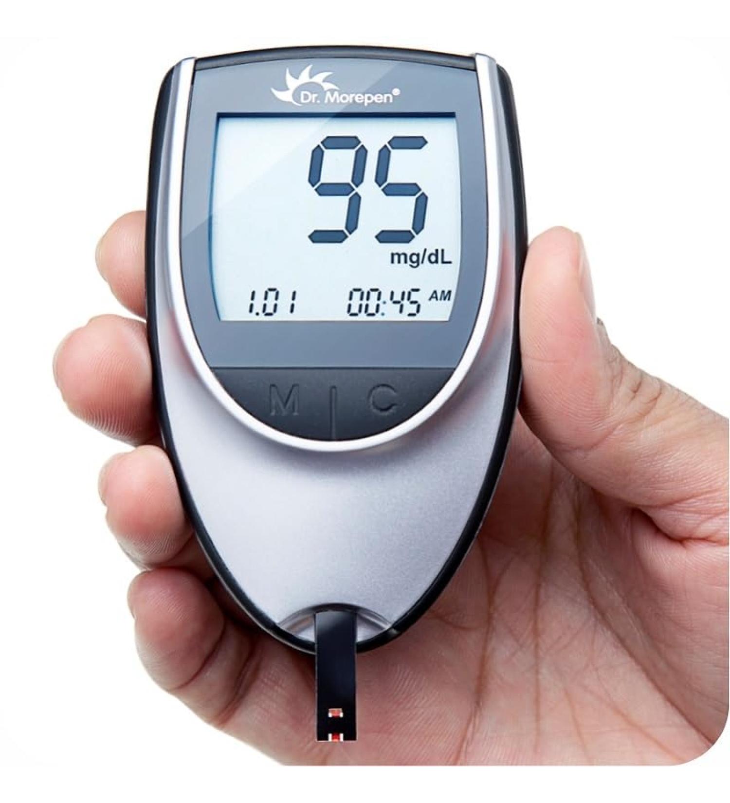 Dr. Morepen BG-03 Glucometer with 25 Strips - Multicolor - Buy Online on GoSupps.com