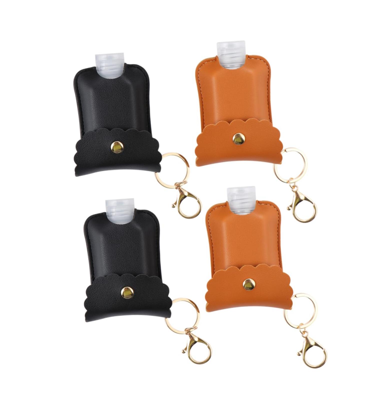 4 Pack Portable Hand Wash Bottle with Keychain - Refillable Bottle Covers for Easy Handwashing on the Go - Buy Online on GoSupps.com