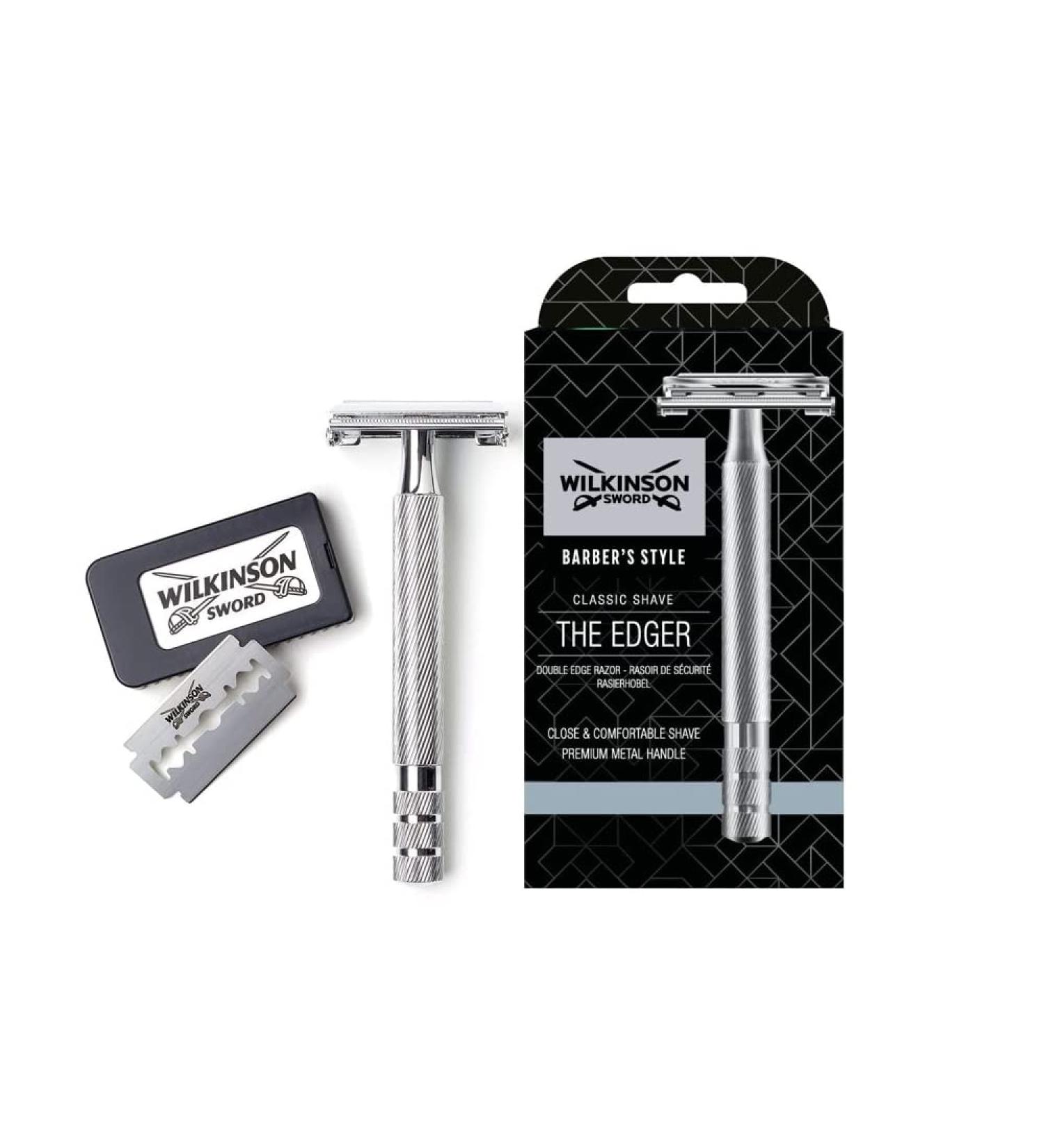 WILKINSON SWORD Double Edge Safety Razor with 5 Premium Stainless Steel Blades - Buy Online on GoSupps.com