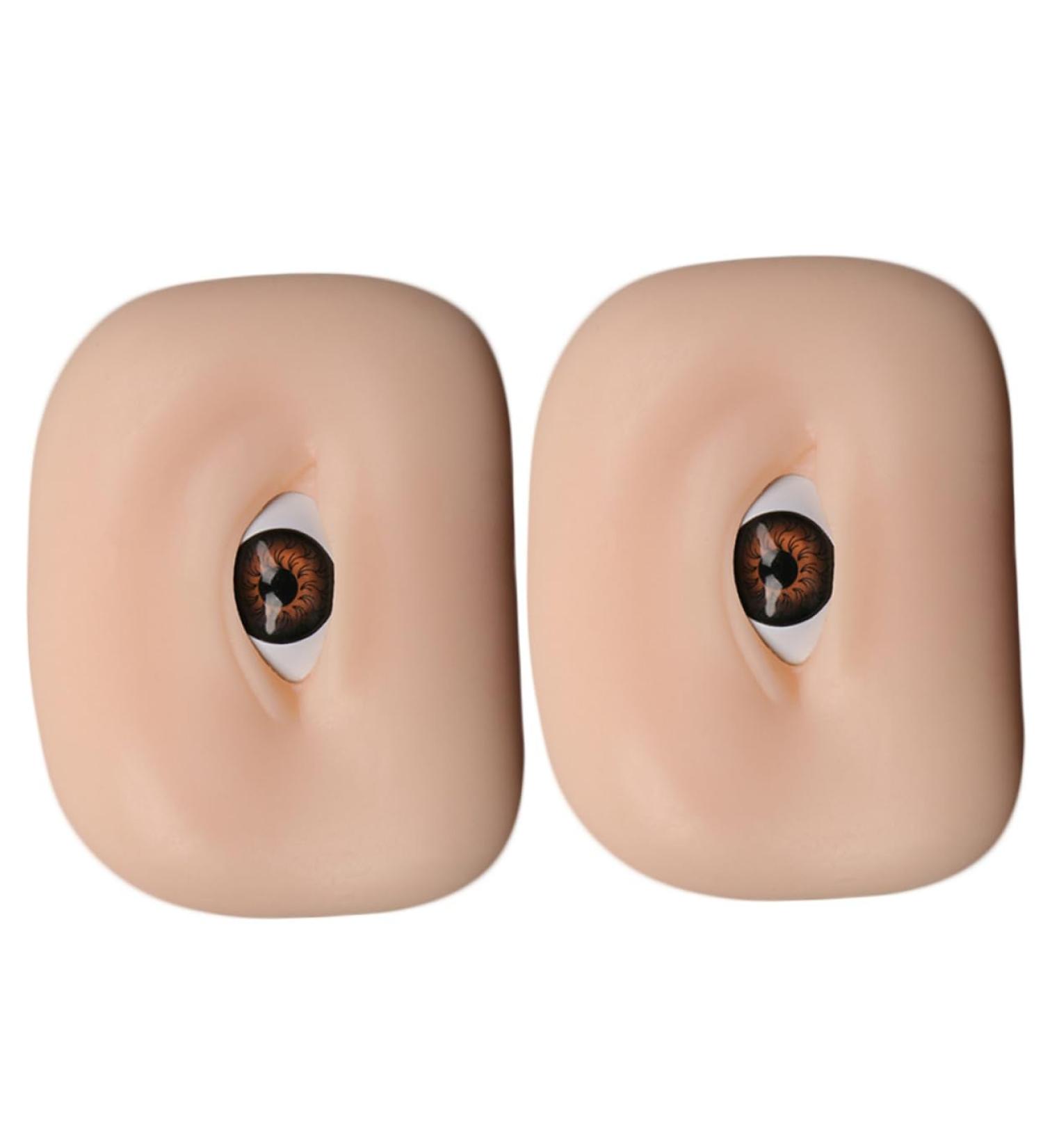 FOMIYES 4 pcs Makeup Practice Skin Boards Silicone Eyebrow Eyeshadow Training 1 count (Pack of 1) As Shown 1x2pcs - Buy Online on GoSupps.com