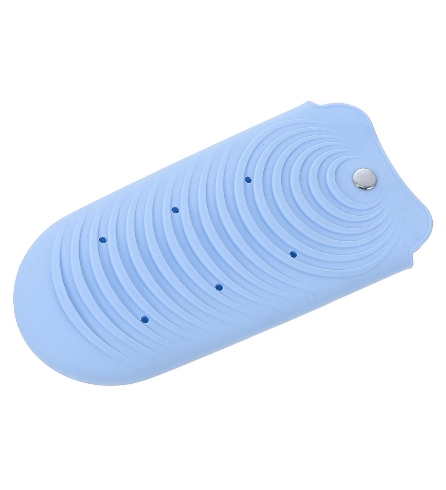 FOMIYES Professional Hair Curler Insulation Mat | Silicone Flat Iron Holder & Travel Storage Bags - Blue - Buy Online on GoSupps.com