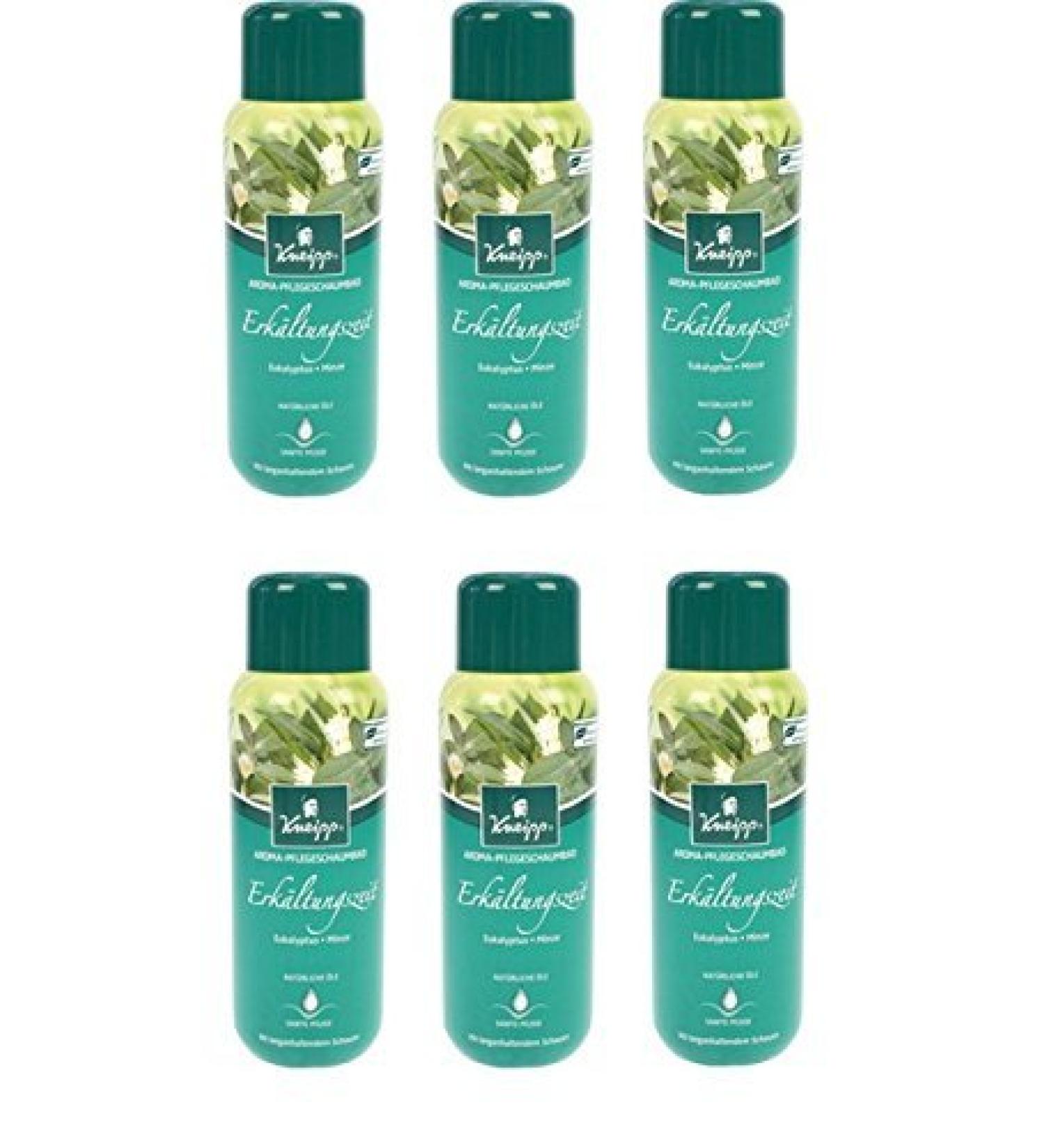 Kneipp Aroma Care Foam Bath Cold Season Eucalyptus pack of 6 (6 x 400 ml)