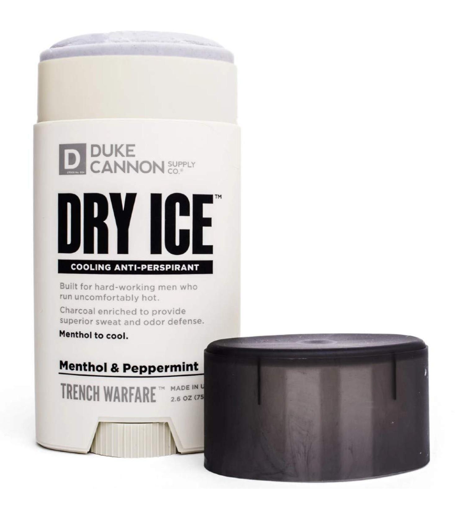 Duke Cannon Dry Ice Cooling Anti-perspirant 2.6 Oz - Peppermint & Menthol Eucalyptus for Men - Buy Online on GoSupps.com