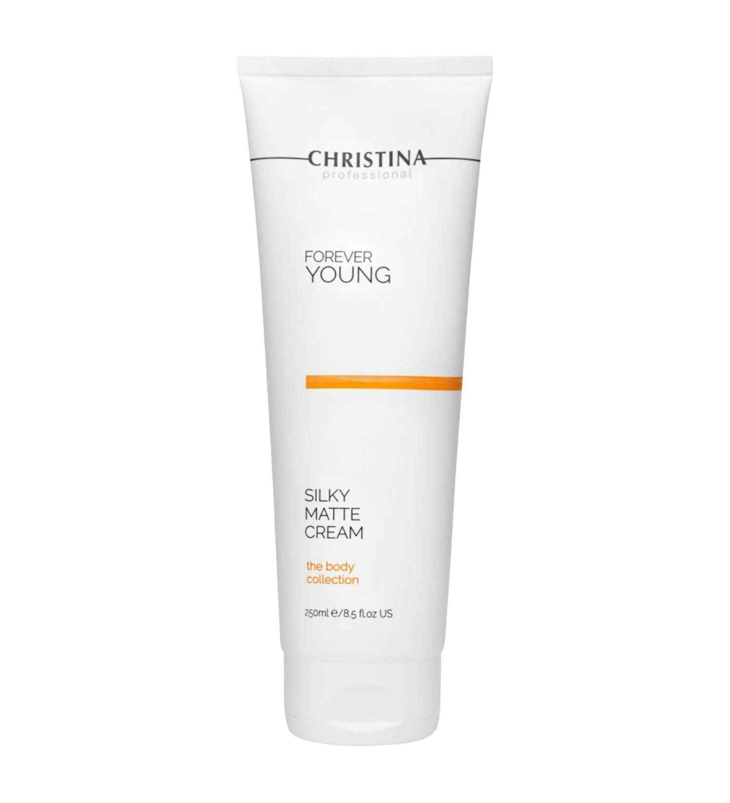 Buy CHRISTINA Forever Young Silky Matte Cream 250ml - Ideal for All Skin Types | International Shipping Available - Buy Online on GoSupps.com