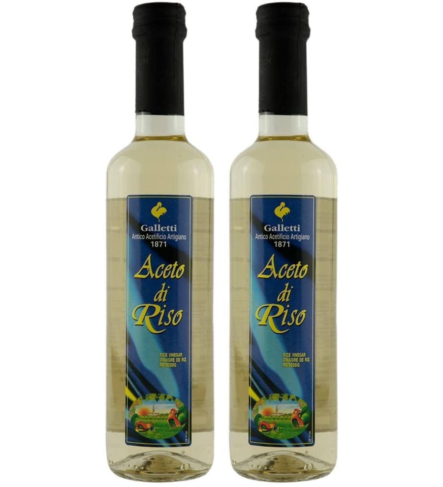 Galletti - Rice Vinegar for Sushi 500ml (Pack of 2 x 500ml) - Buy Online on GoSupps.com