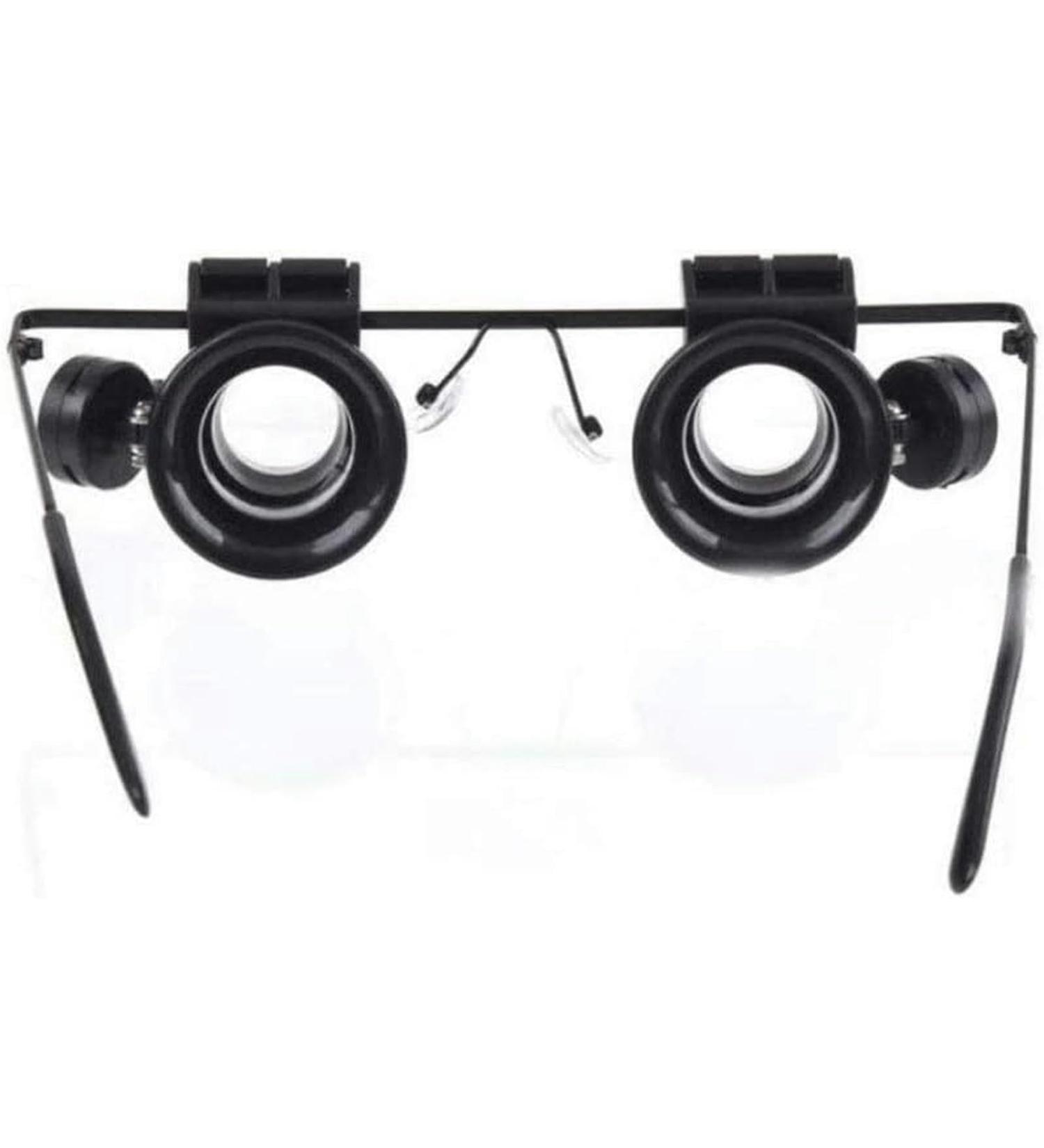 Portable Headband Headband Magnifier with LED Light Precision Tweezers and 4 Interchangeable Lens 10x/ 15x/ 20x/ 25x with Storage Bag for Clock Repair Loupe Full of Stars - Buy Online on GoSupps.com