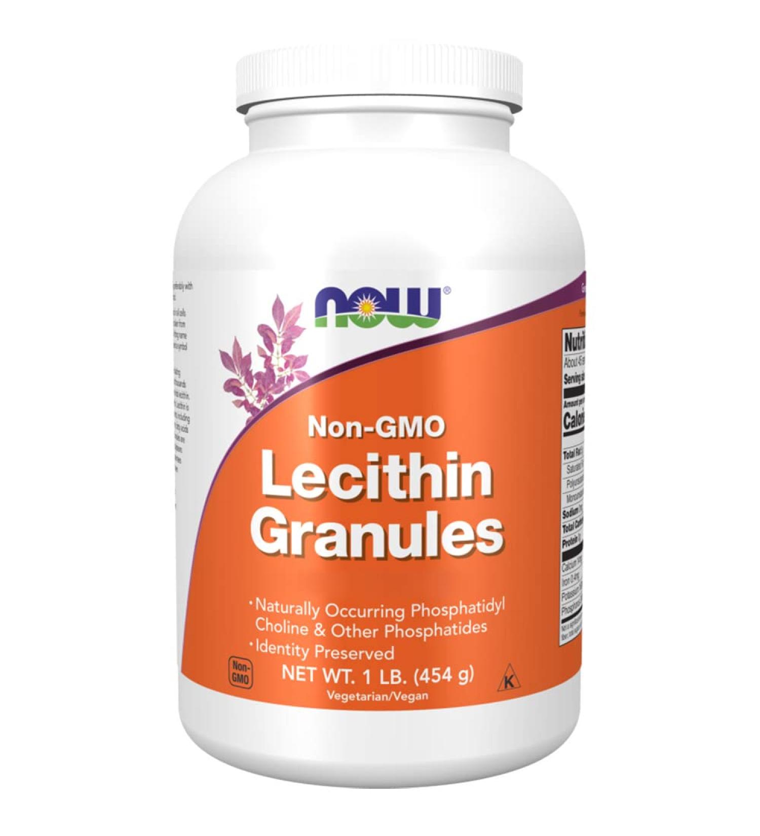 Now Foods Lecithin Granules 454g - Vegan, Gluten-Free, Vegetarian, Non-GMO - Buy Online on GoSupps.com