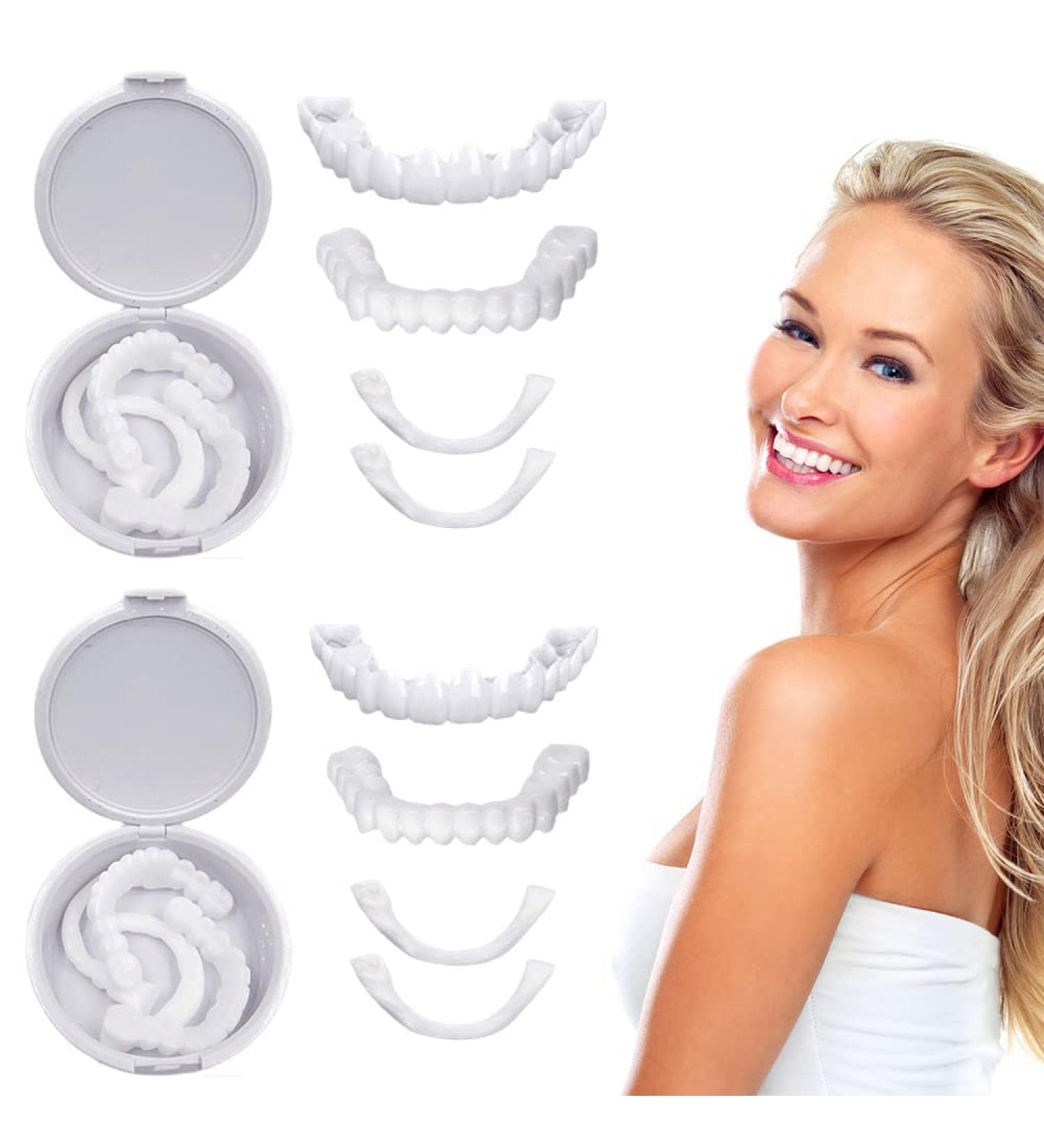 Instant Cosmetic Veneers for Bad Teeth - Snap-On Comfort Dental Prosthesis | Upper & Lower Sets - Premium Quality - Buy Online on GoSupps.com
