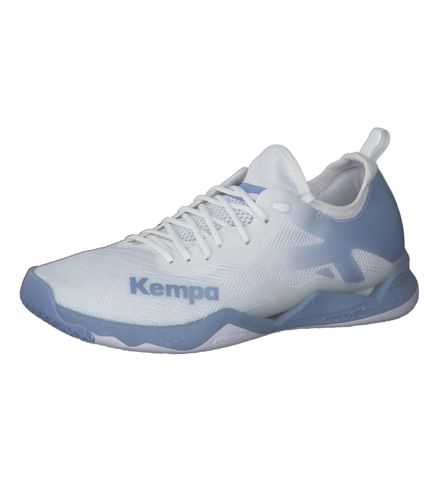 Kempa Wing Lite 2.0 Women's Sneakers - Lightweight Breathable Handball & Running Shoes - White/Lake Blue - International Shipping Available - Buy Online on GoSupps.com